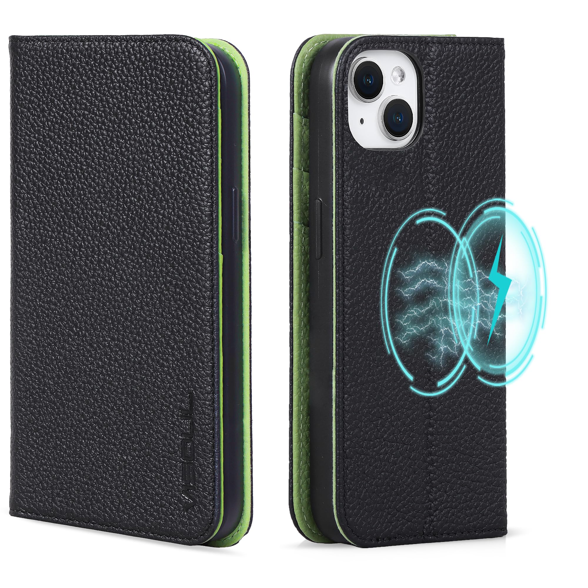 VISOUL iphone15 入れもの 万覚え帳型 本革 MagSafe相応う スマホケース なめし革入れもの 万覚え帳型入れもの アイフォン15 入れもの 歌留多納める 持ちはこぶ入れもの 全面保護すること 磁石 延性のあるなTPU原料品 磁石式 照明ランプ