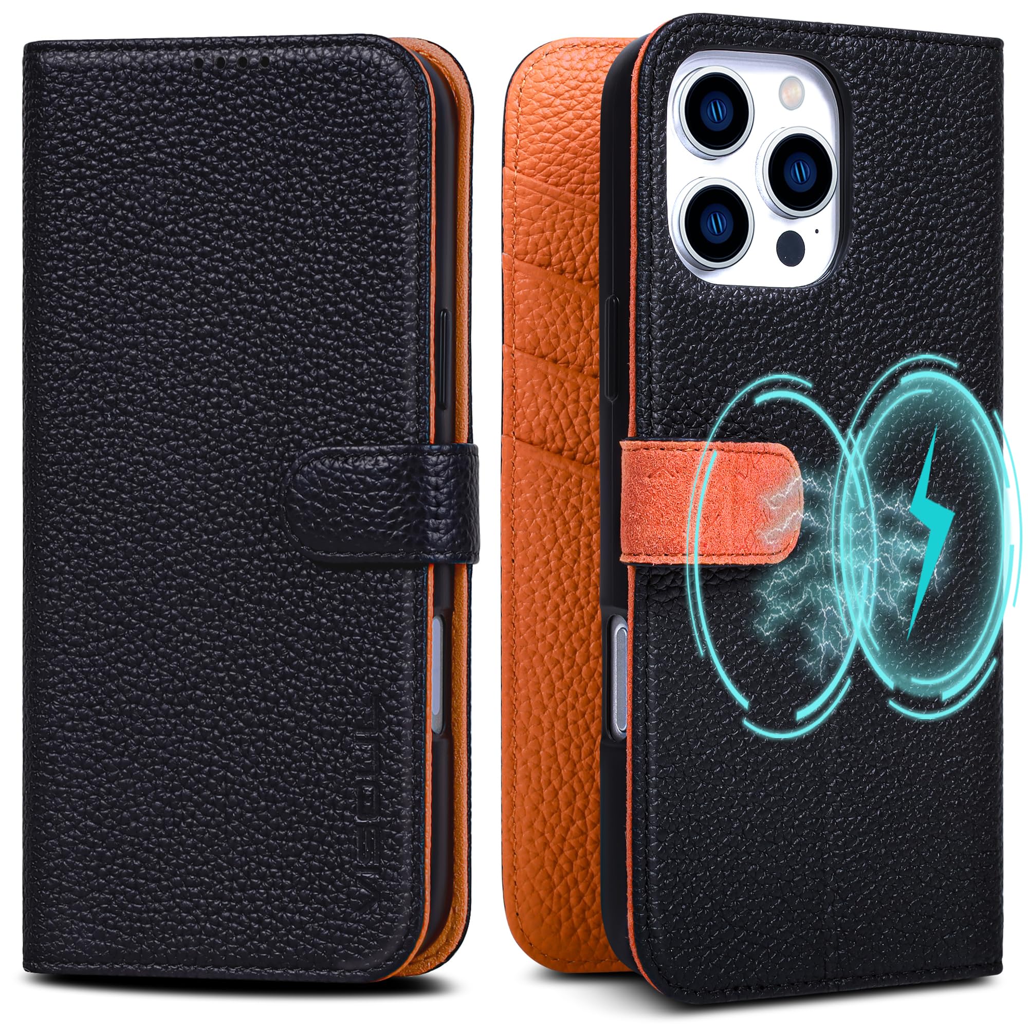 VISOUL iPhone16ProMax 対応ケース 手帳型 本革 アイフォン16プロマックス 手帳型ケース MagSafe対応 スマホケース iPhone16プロマックス ヘルドマグネット型 携帯ケース 16promaxレザーケース 横置きス