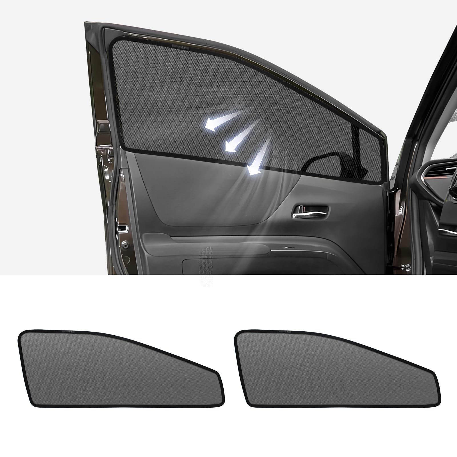 シエンタ 170系 専用 メッシュカーテン 車種専用 サンシェード SIENTA NSP170G/NCP175G/NSP172G/NHP170G サイド用 遮光カーテン 遮光 日除け 日焼け防止 UVカット メッシュサンシェード マグネット式 日｜WES STORE