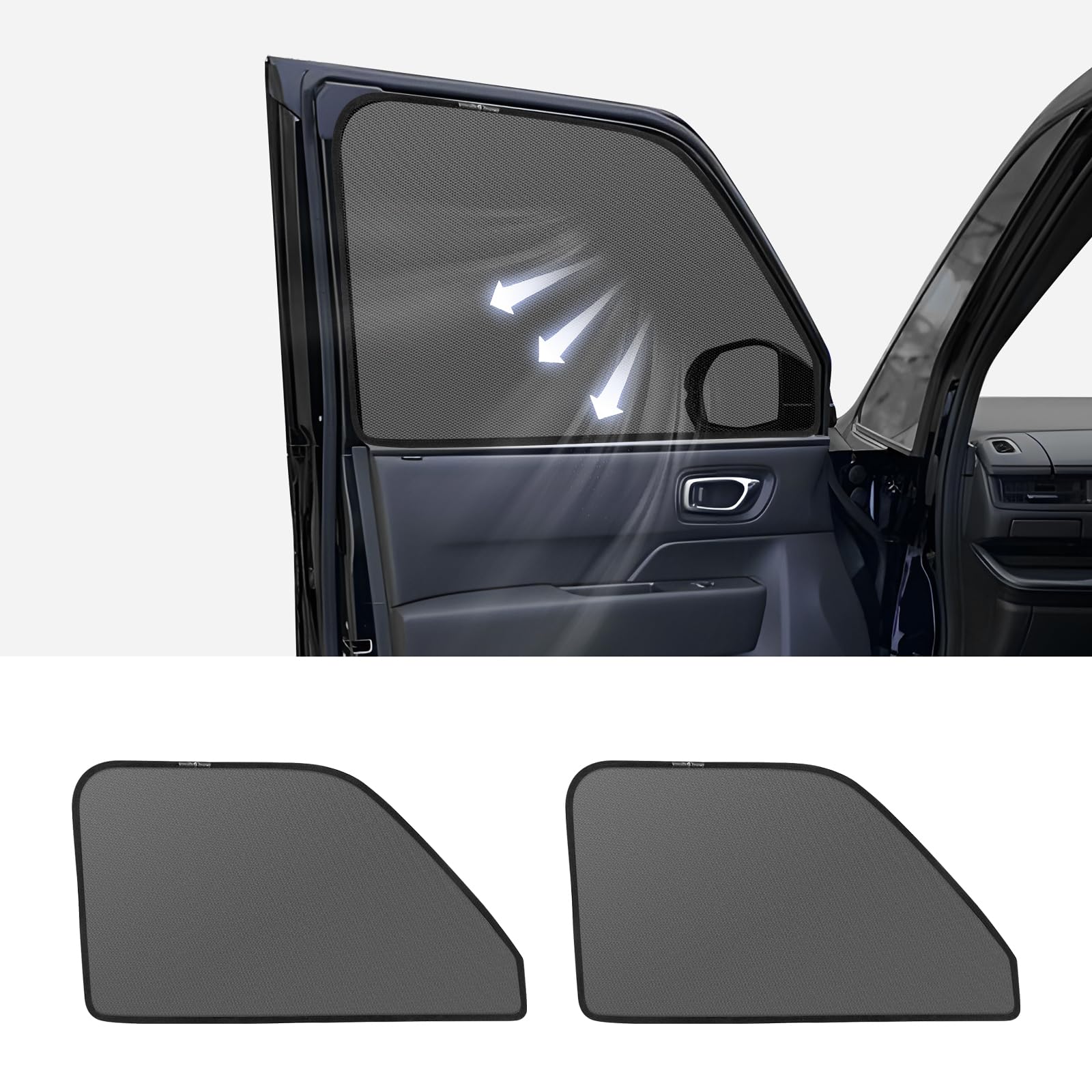 新型 ステップワゴン RP6/7/8型 専用 メッシュカーテン 車種専用 サンシェード STEP WAGN 6代目 サイド用 遮光カーテン 遮光 日除け 日焼け防止 UVカット メッシュサンシェード マグネット式 日差