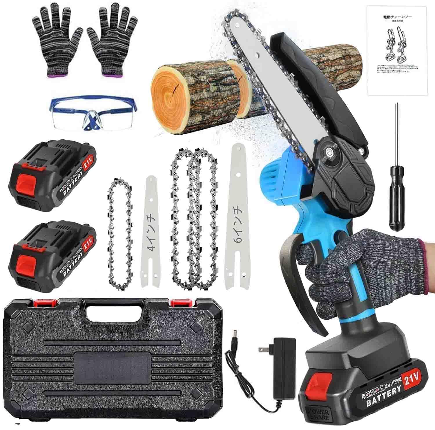 電動 コードレス チェーンソー のこぎり 充電式 6インチ バッテリー 2個 Amazon | OKUYOSHI チェーンソー 充電式 6インチ 小型 ハンディ