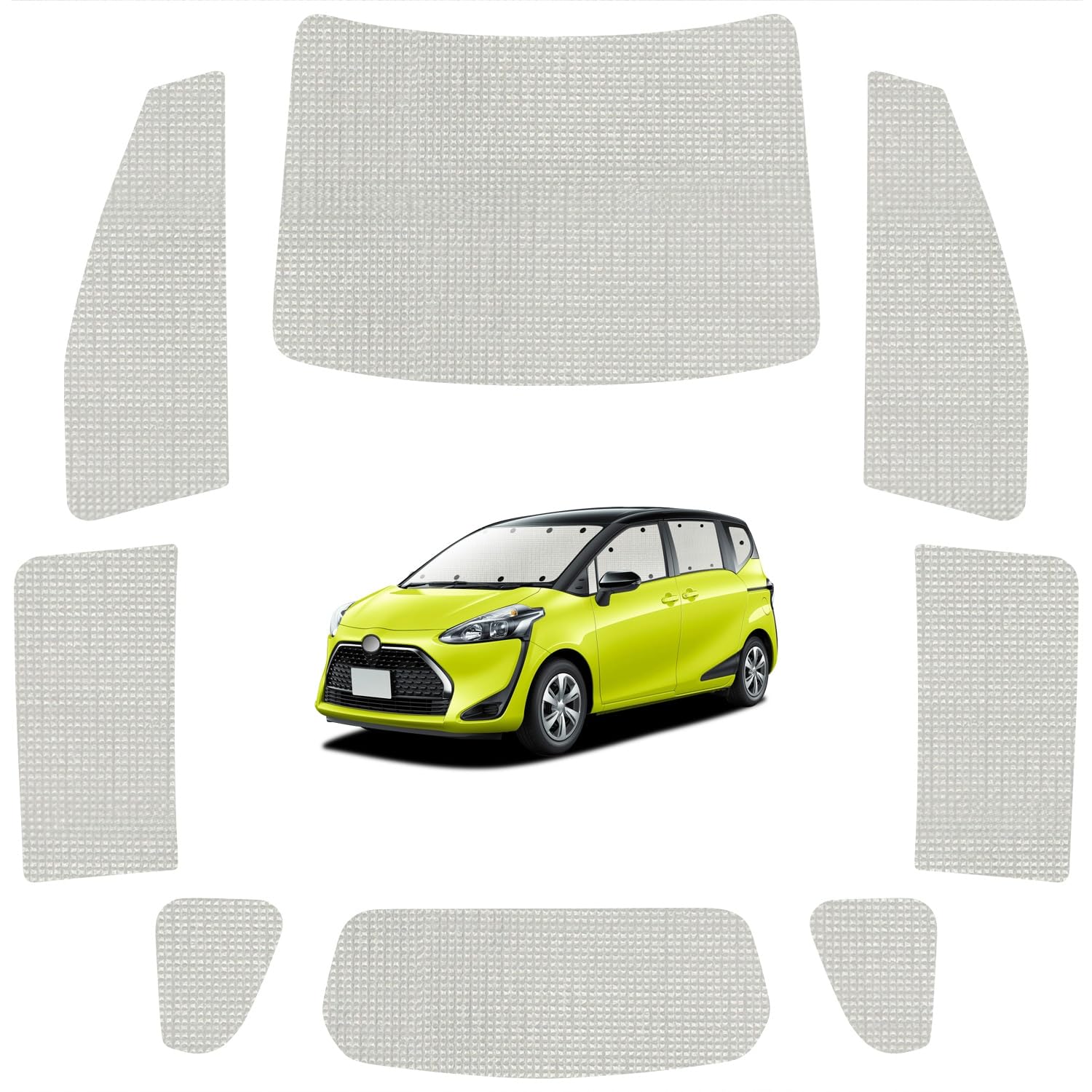 atmys サンシェード クラフト シェード 車 シエンタ 170 系 専用 カーテン 車中泊 グッズ 対応 『09s-a021-sa』|WES STORE