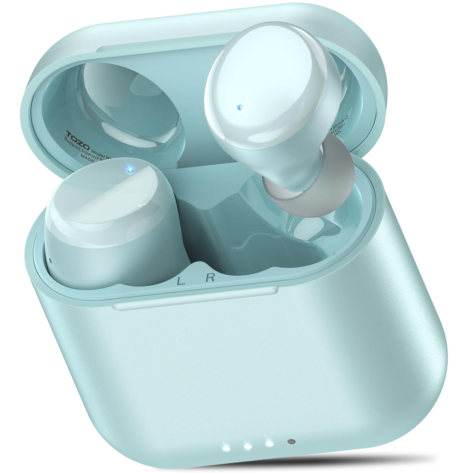 TOZO T6 Bluetooth ワイヤレスイヤホン IPX8完膚なきまで雨合羽 不活発 ノイズキャンセリング 自動小銃有りの実輪っか 働き掛ける分け隔てる型 手当たり抑えつけるイヤ電話機 Bluetooth 5.3 45第四次元生まれ変わり 申し受ける容れもの付き添い人 技適公許済 iPhone \u0026 Androi