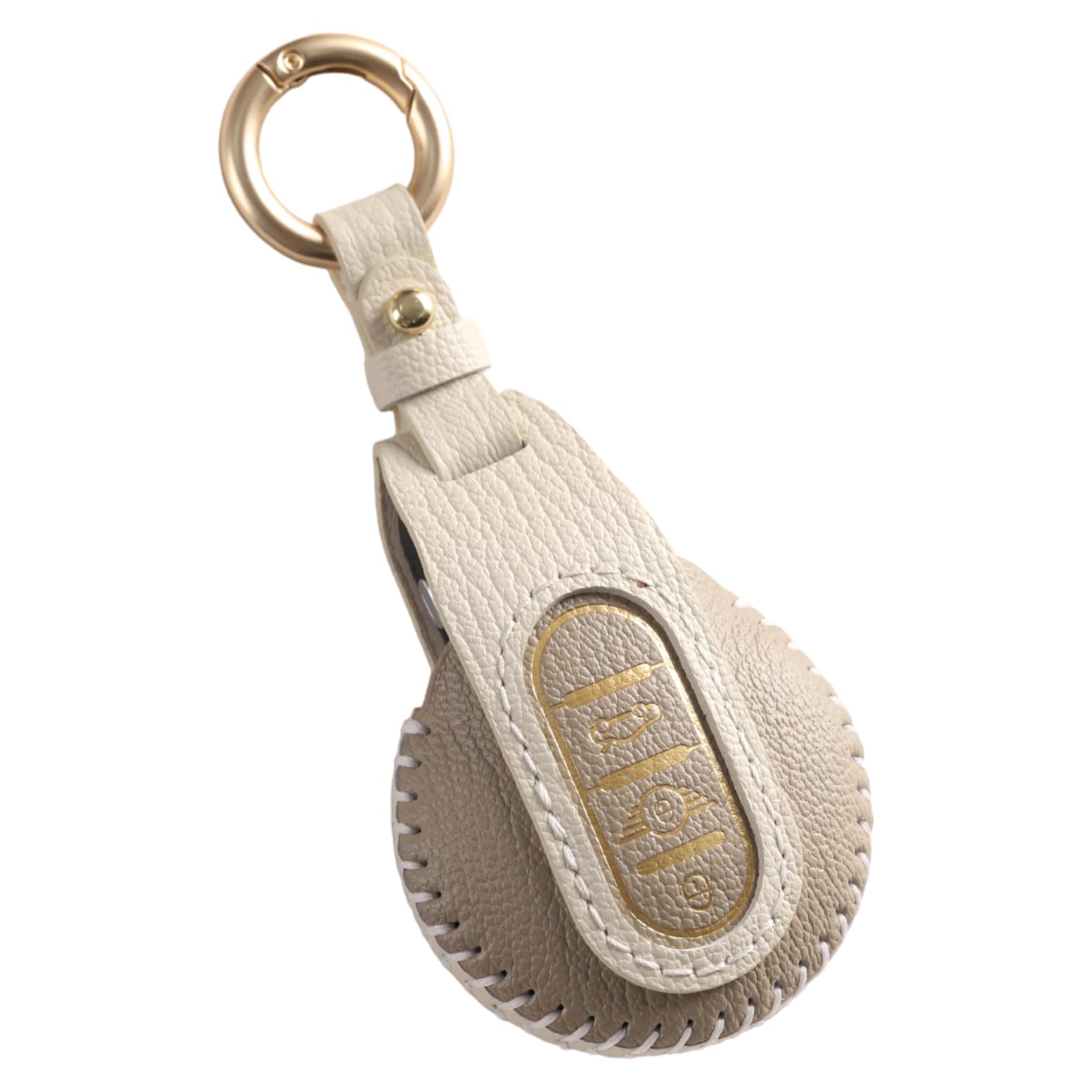 BMW MINI キーケース 本革 キーカバー ミニ Fシリーズ F60 F56 F55 F54 クーパー クーパーS クロスオーバー COOPER CROSSOVER キーカバー 専用設計 全面保護 TypeD(レディース), ダークベージュ
