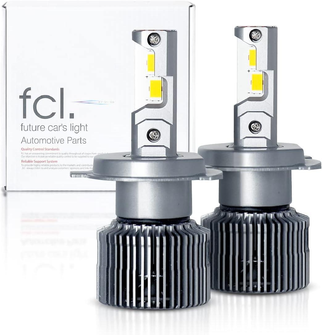 fcl.(エフシーエル) H4 LED ヘッドライト 24v ホワイト 白 車検対応 左右分2個入り 小型冷却ファン付き 24v車 専用 トラック 対応｜WES STORE