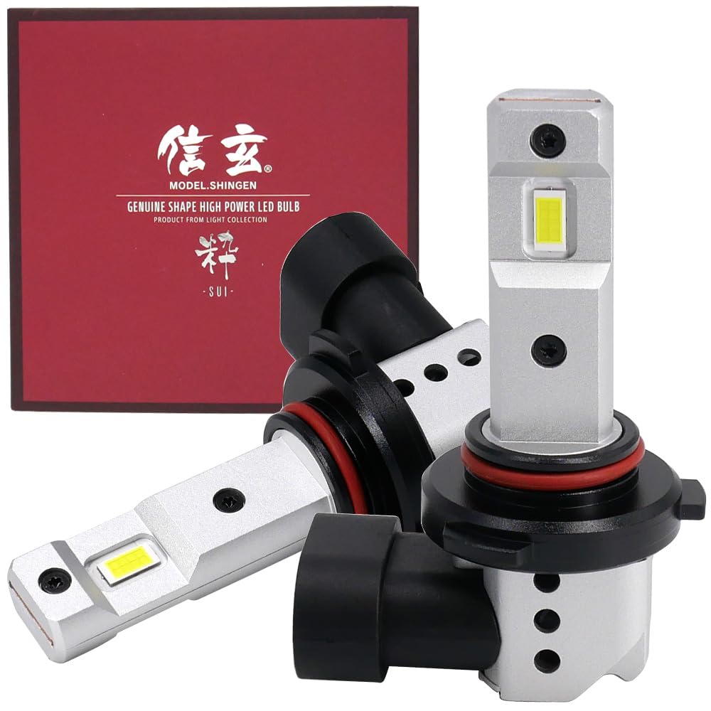 信玄 LED ヘッドライト 粋 SUI スイ HB3 実測値 H4/34200cd 取付簡単 車検対応 ファン付き フォグランプ オールインワン設計 一体型 ポン付 6000K 12V