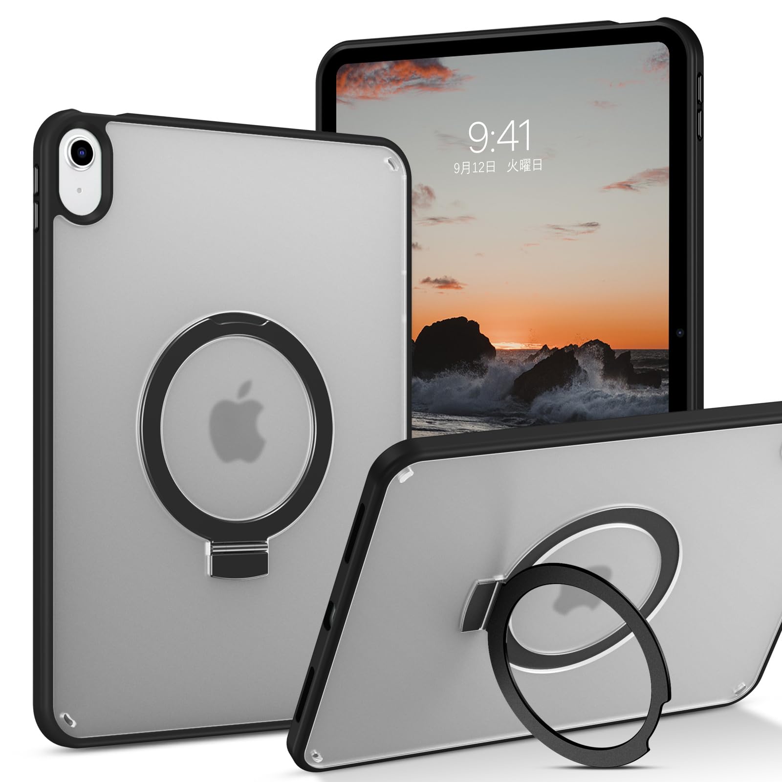 VENINGO iPad 10時人 入れもの 2022青写真 10.9in 耐衝撃 包みかくし照明ランプ 輪っか付き添い人 半澄み切った 黄変押しとどめる 指紋押しとどめる 薄型 引っ敷き入眼 原則として感 着脱飾り気の無い TPU+パソコン ハードカバー 相応うiPad 第10時人 入れもの ブラジャー