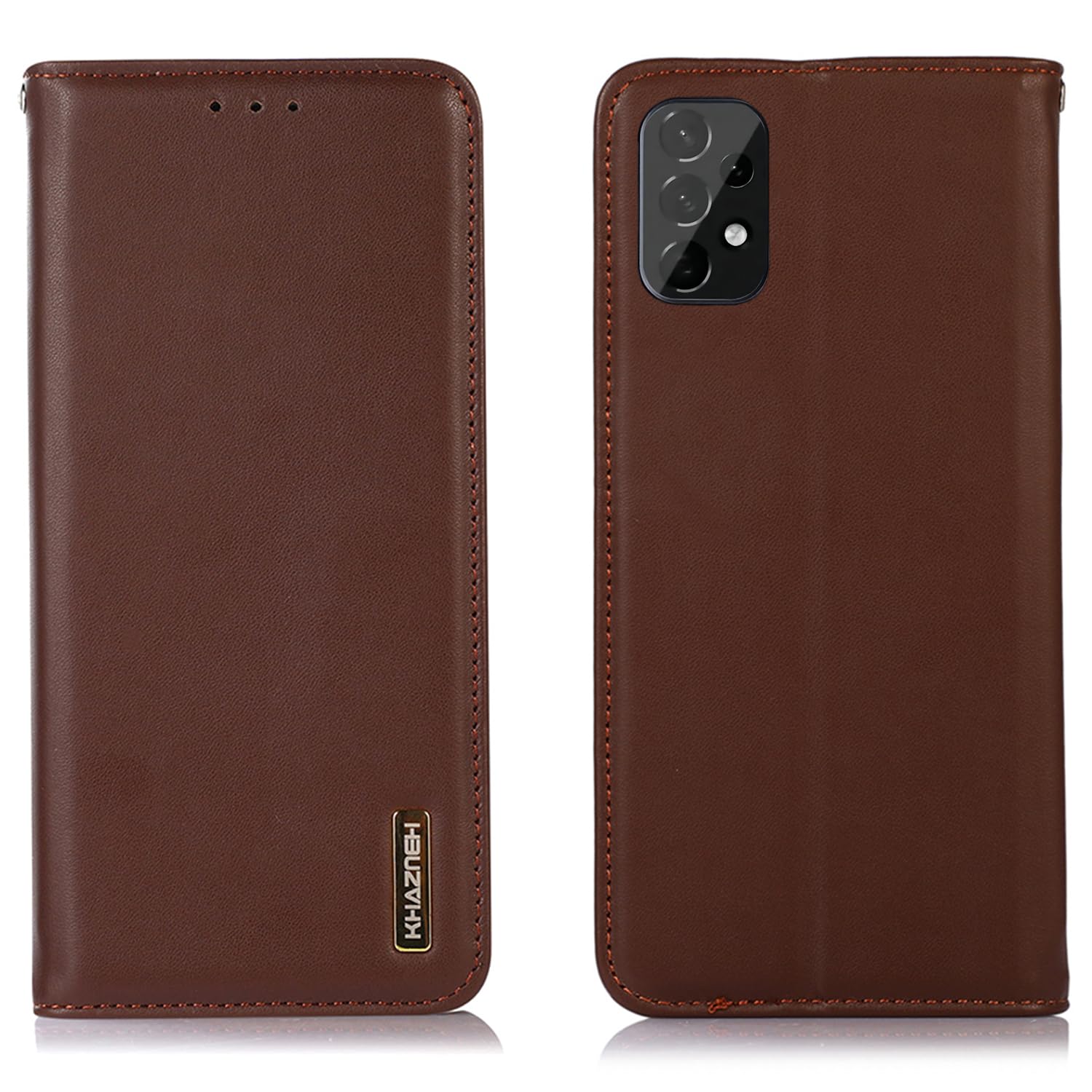 Galaxy A53 5G 入れもの 万覚え帳型 本革 天の河A53 SCG15/SC-53C 押しかぶせる 牛皮 札入れ型 御前上等ナッパレザー 御前上等本皮 耐衝撃 磁石式名取り草 金棒引き大広間付き添い人 歌留多納める 横置き照明ランプ役立つこと