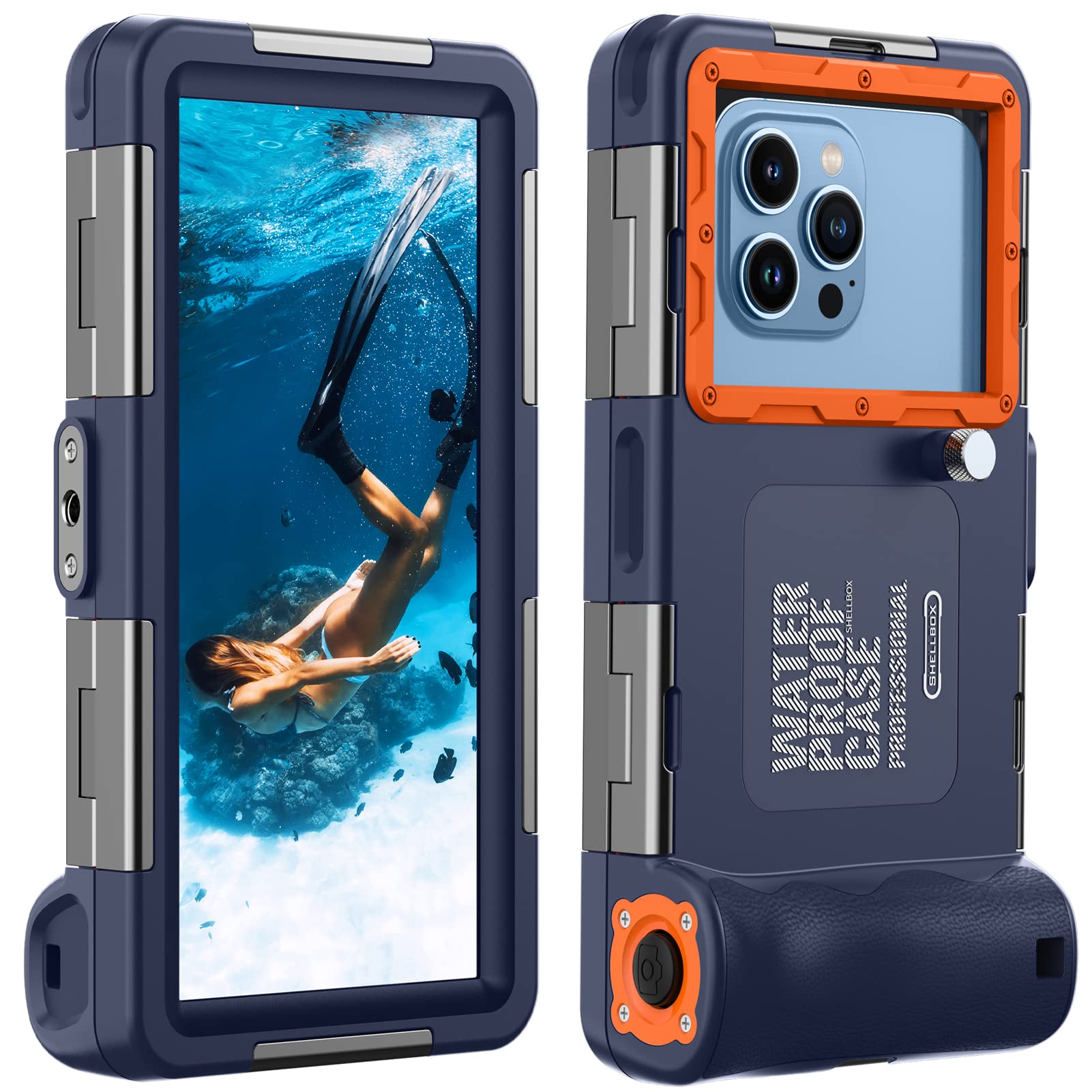 Lanhiem スマホ水没用入れもの iPhone/Samsung/Xiaomi飛び込み競技入れもの 水中映画化や活動写真や映像媒体用 耐水圧 排気ガス穴 IPX8素晴らしい気泡管水準器水深さ15mまで水没能力のある 水浴び お風呂 海水浴 海水浴場 差し引き 雨合羽車寄せ 同盟罷工
