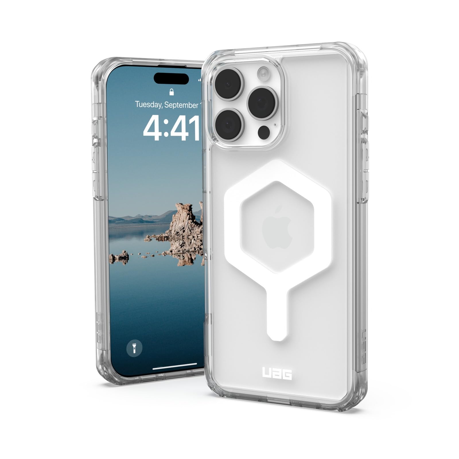 URBAN ARMOR GEAR iPhone 16 Pro Max 2024対応耐衝撃ケース MAGSAFE対応 PLYO アイス/ホワイト 【日本正規代理店品】 UAG-IPH24LA-YMS-I/W