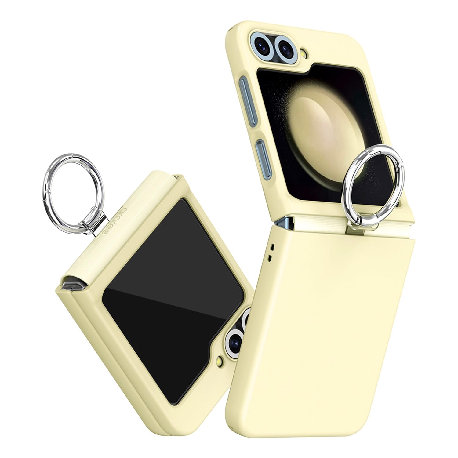 araree Galaxy Z Flip6 対応 ケース グリップリング付きカバー《サムスン公式認定品》[ 折り畳み ヒンジ保護 薄型 軽量 衝撃吸収 ストラップホール付き ワイヤレス充電 ワイヤレスパワーシェア