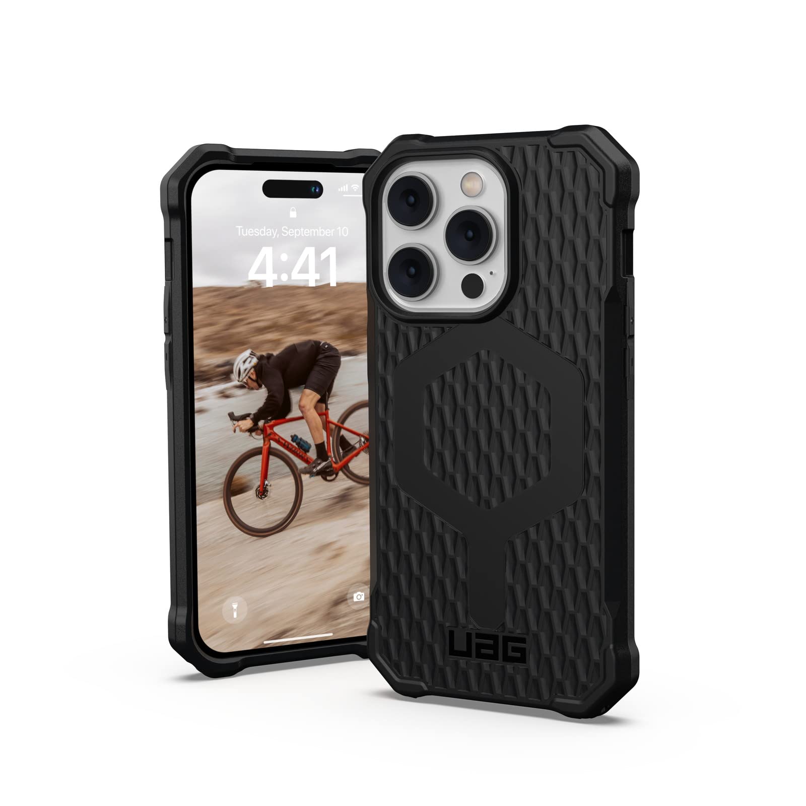 URBAN ARMOR GEAR iPhone 14 Pro (6.1) 2022対応 耐衝撃ケース MagSafe対応 ESSENTIAL ARMOR ブラック 【日本正規代理店品】 UAG-IPH22MB-EMS-BK