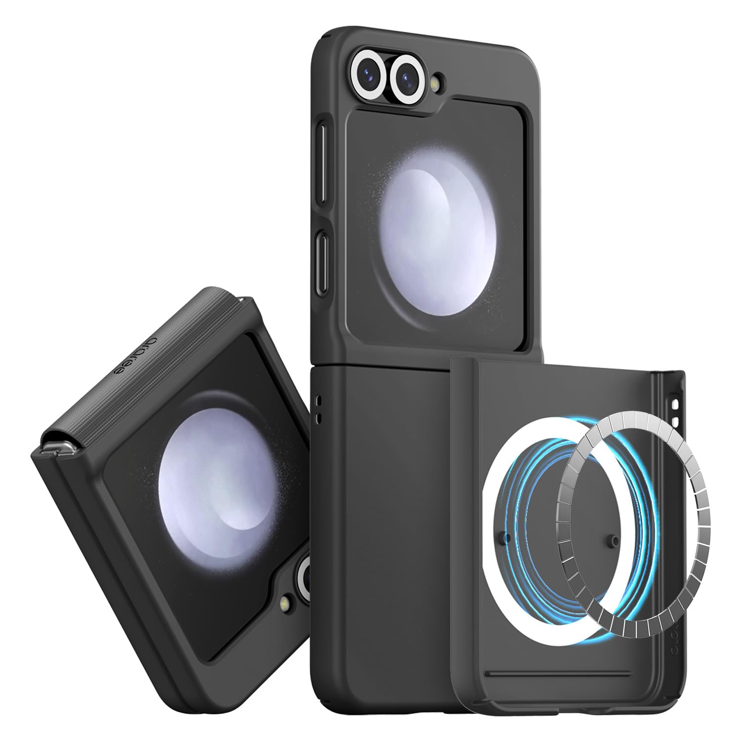 araree Galaxy Z Flip6 対応 ケース Magsafe対応 カバー [ 折り畳み ヒンジ保護 薄型 軽量 衝撃吸収 ストラップホール付き ワイヤレス充電 ワイヤレスパワーシェア 対応 ] サムスン ギャラクシー Aero F