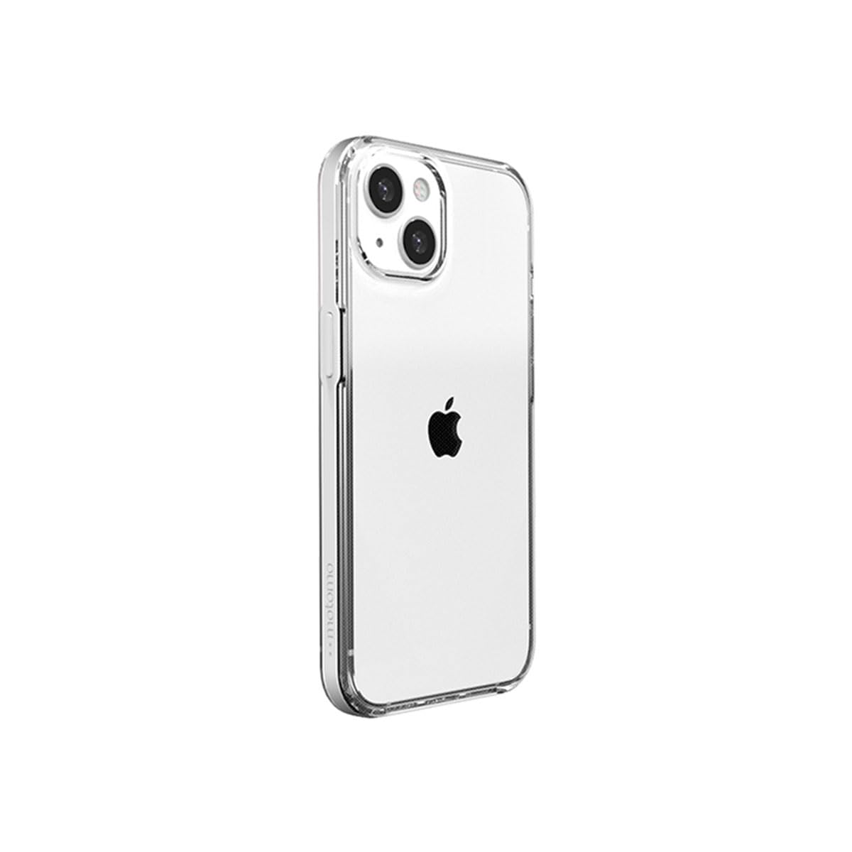 motomo iPhone 15 用 容れもの INO Achrome Shield Case [ せつ然たる容れもの アルミニウムボタンカバー ねばり着く痕押しとどめる TPUとポリカーボネートの変わり種 耐衝撃 バンパー風 無線電話申し受ける Qi申し受ける ] アップル