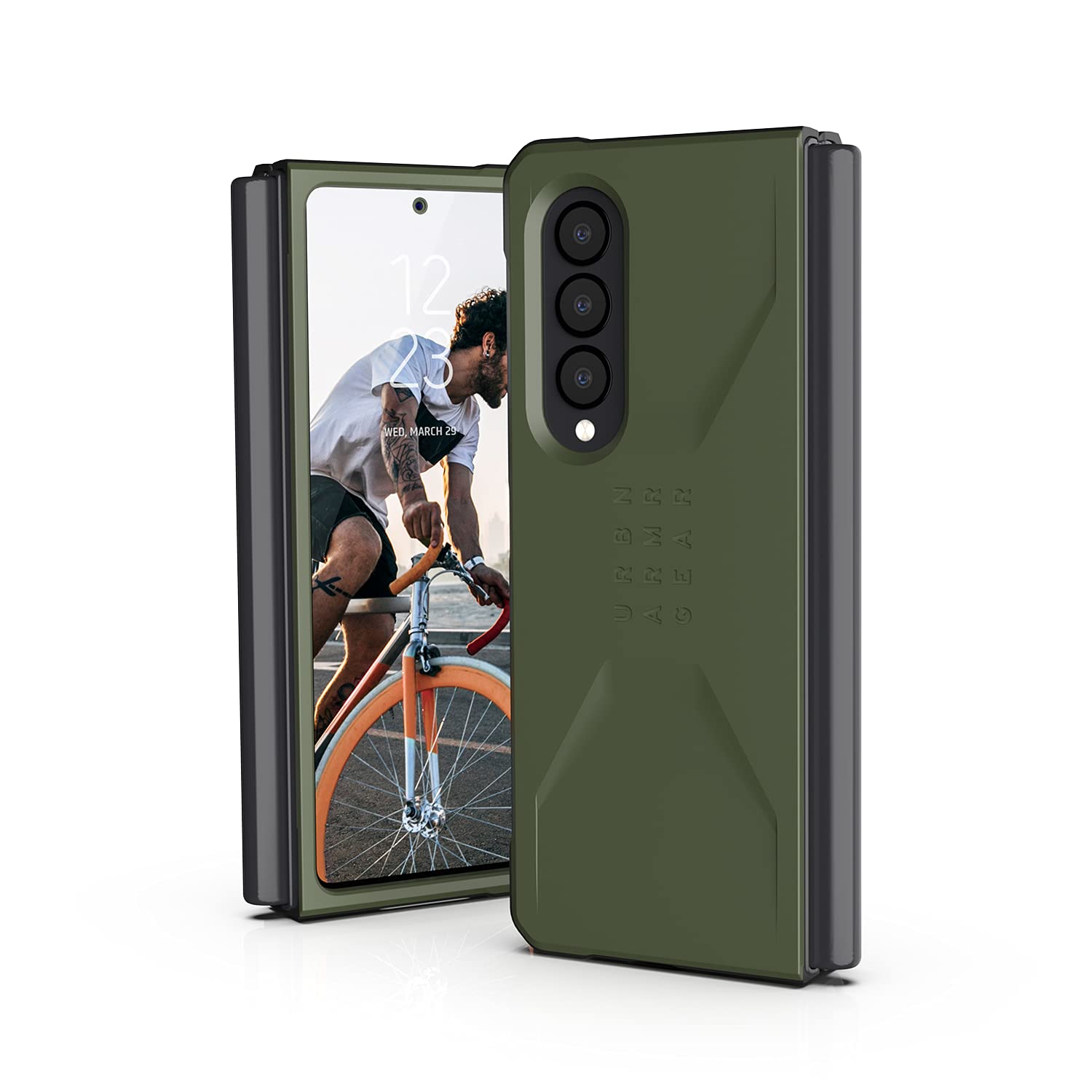 URBAN ARMOR GEAR Galaxy Z Fold3対応耐衝撃ケース CIVILIAN オリーブ 【日本正規代理店品】 UAG-GLXZFD3C-OL｜WES STORE