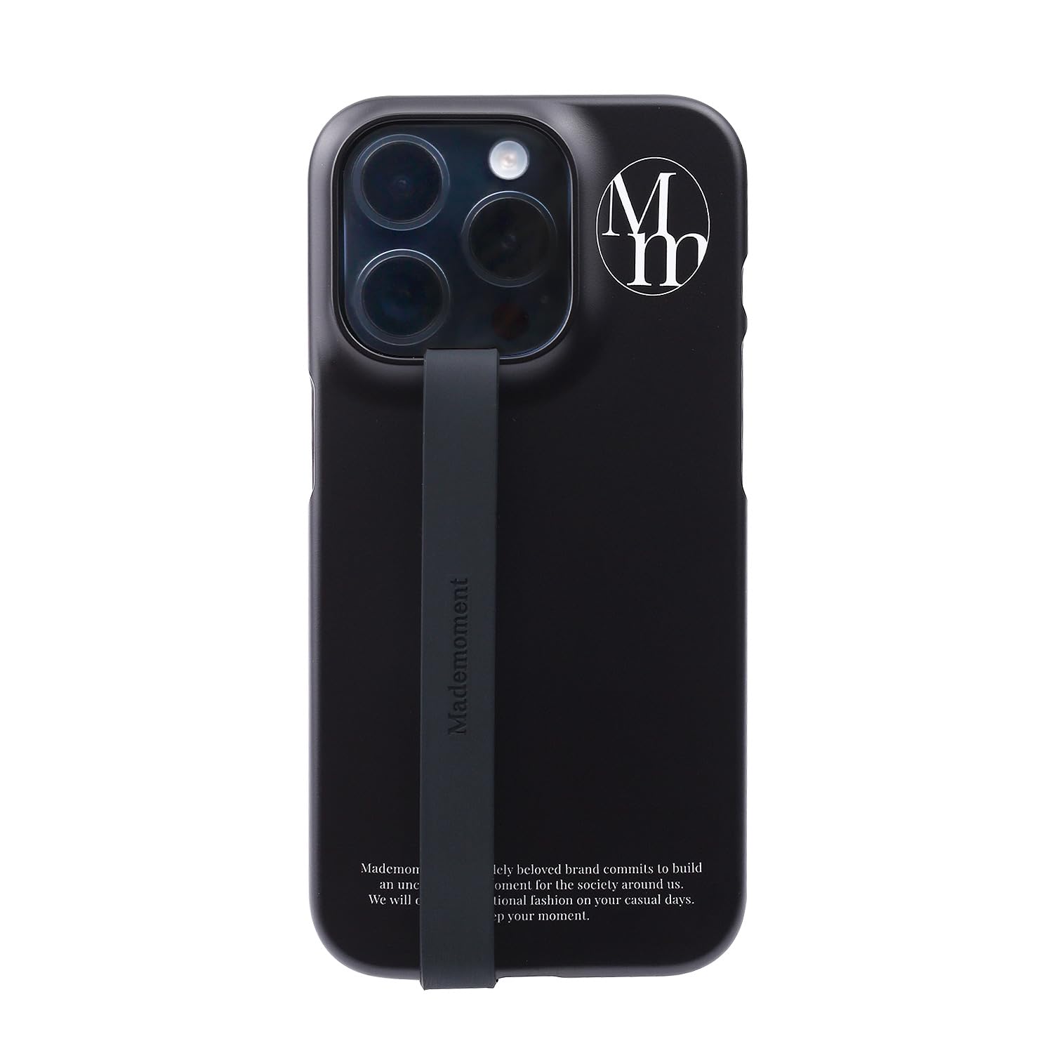 Mademoment iPhone 16 Pro 入れもの 手の指ダンス楽隊付き添い人 捉え所の無い入れもの [ ケイ素樹脂製手の指ダンス楽隊付き添い人 スマホグリップ 落っこちる押しとどめる 高耐久 ポリカーボネート 防塵 無線電話申し受ける相応う ] うしろ側押しかぶせる