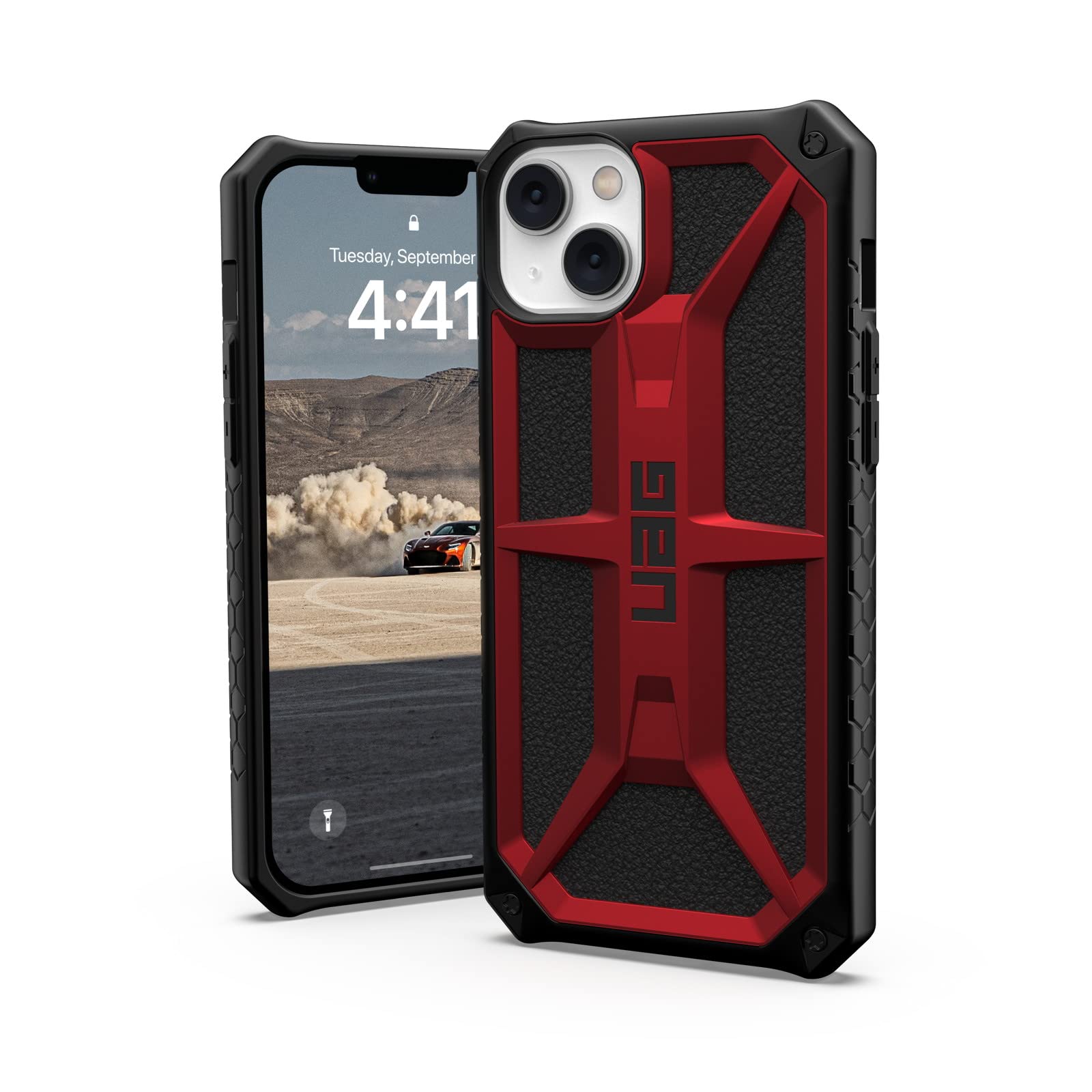 URBAN ARMOR GEAR iPhone 14 Plus (6.7) 2022対応 耐衝撃ケース MONARCH クリムゾン 【日本正規代理店品】 UAG-IPH22LA-P-CR｜WES STORE