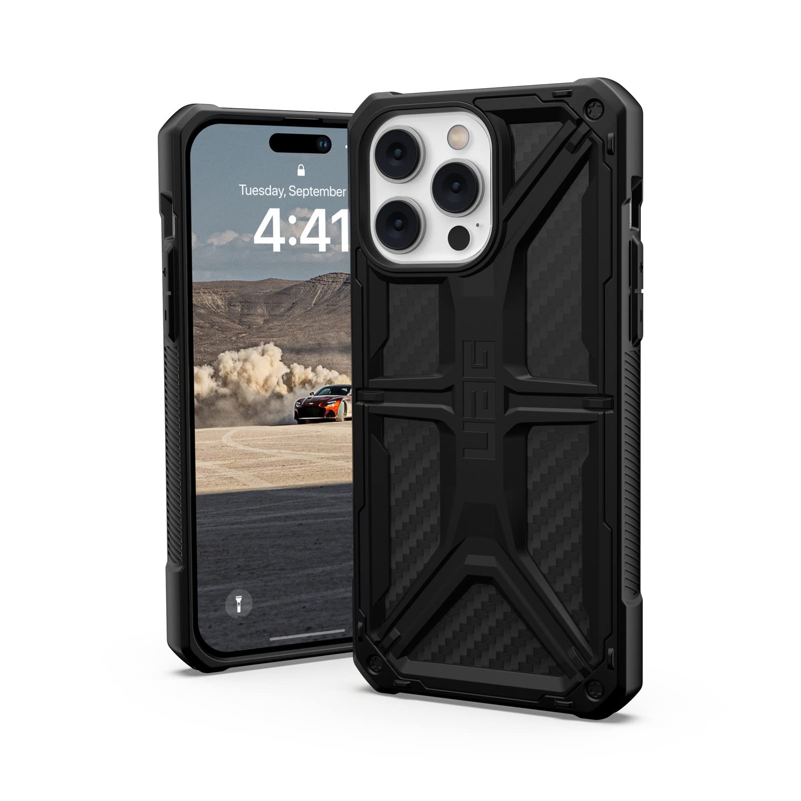 URBAN ARMOR GEAR iPhone 14 Pro Max (6.7) 2022対応 耐衝撃ケース MONARCH カーボンファイバー 【日本正規代理店品】 UAG-IPH22LB-P-CF｜WES STORE