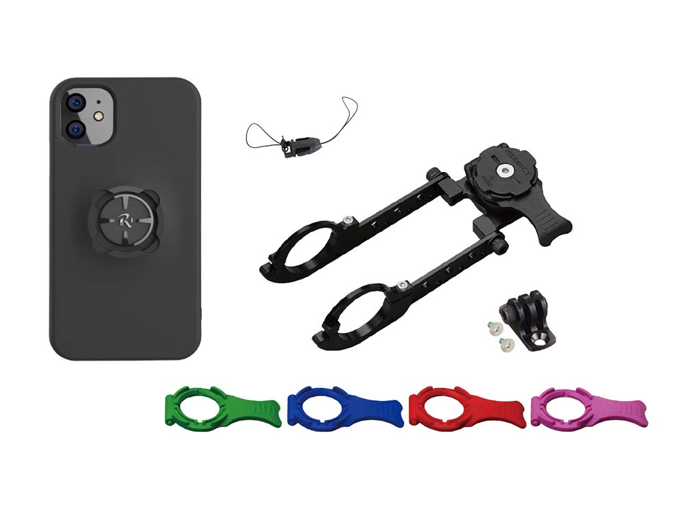[レックマウントプラス] Cycle マウント キット iPhone 11 用【R+Cycle1-iPC6】(ナローマウント R+Narrow1(31.8mm用)+ 専用ケース)｜WES STORE