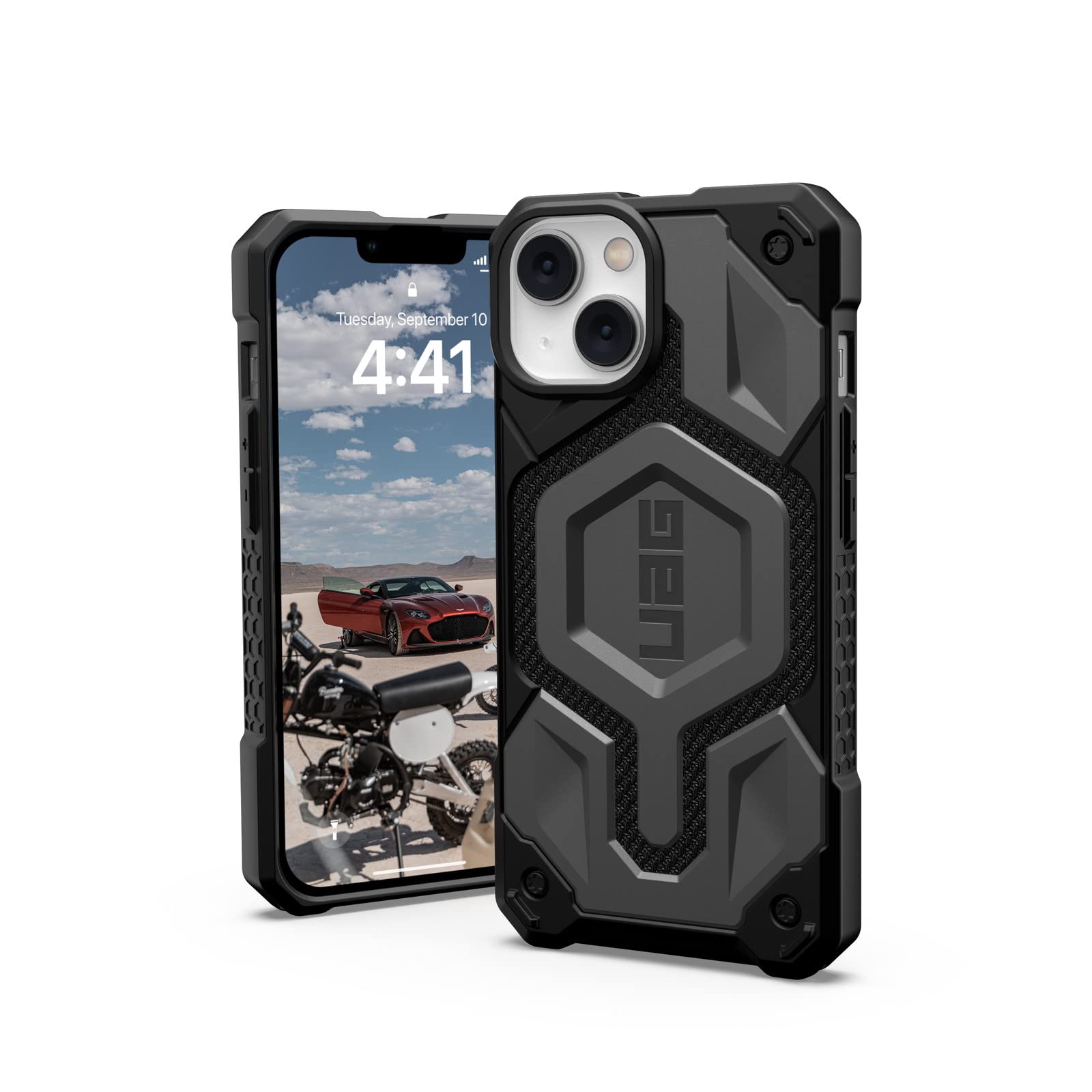 URBAN ARMOR GEAR iPhone 14 (6.1) 2022対応 耐衝撃ケース MagSafe対応 MONARCH PRO ケブラーシルバー 【日本正規代理店品】 UAG-IPH22MA-PMS-KS
