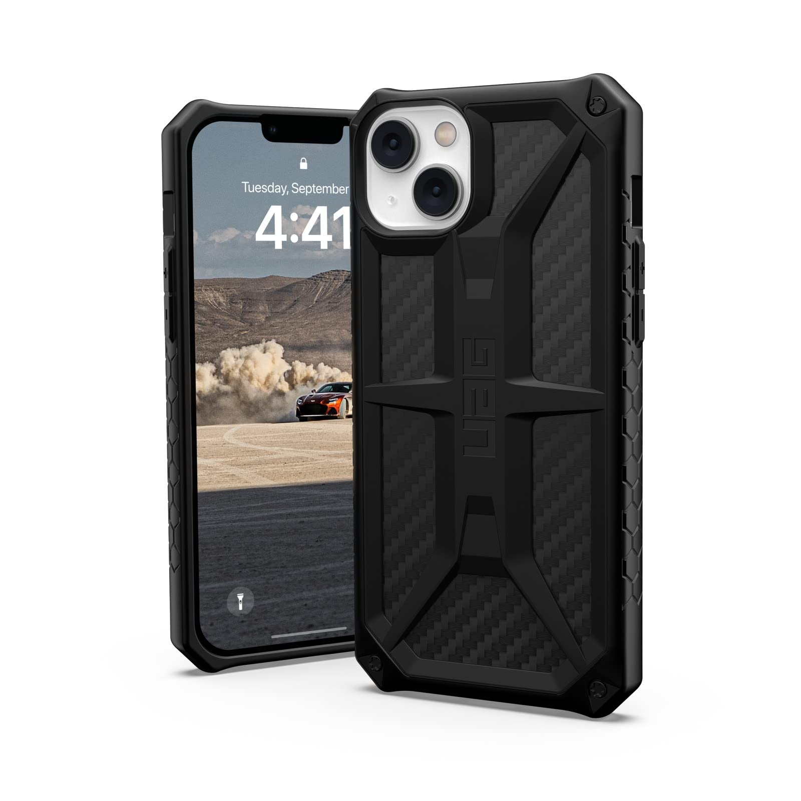 URBAN ARMOR GEAR iPhone 14 Plus (6.7) 2022対応 耐衝撃ケース MONARCH カーボンファイバー 【日本正規代理店品】 UAG-IPH22LA-P-CF｜WES STORE