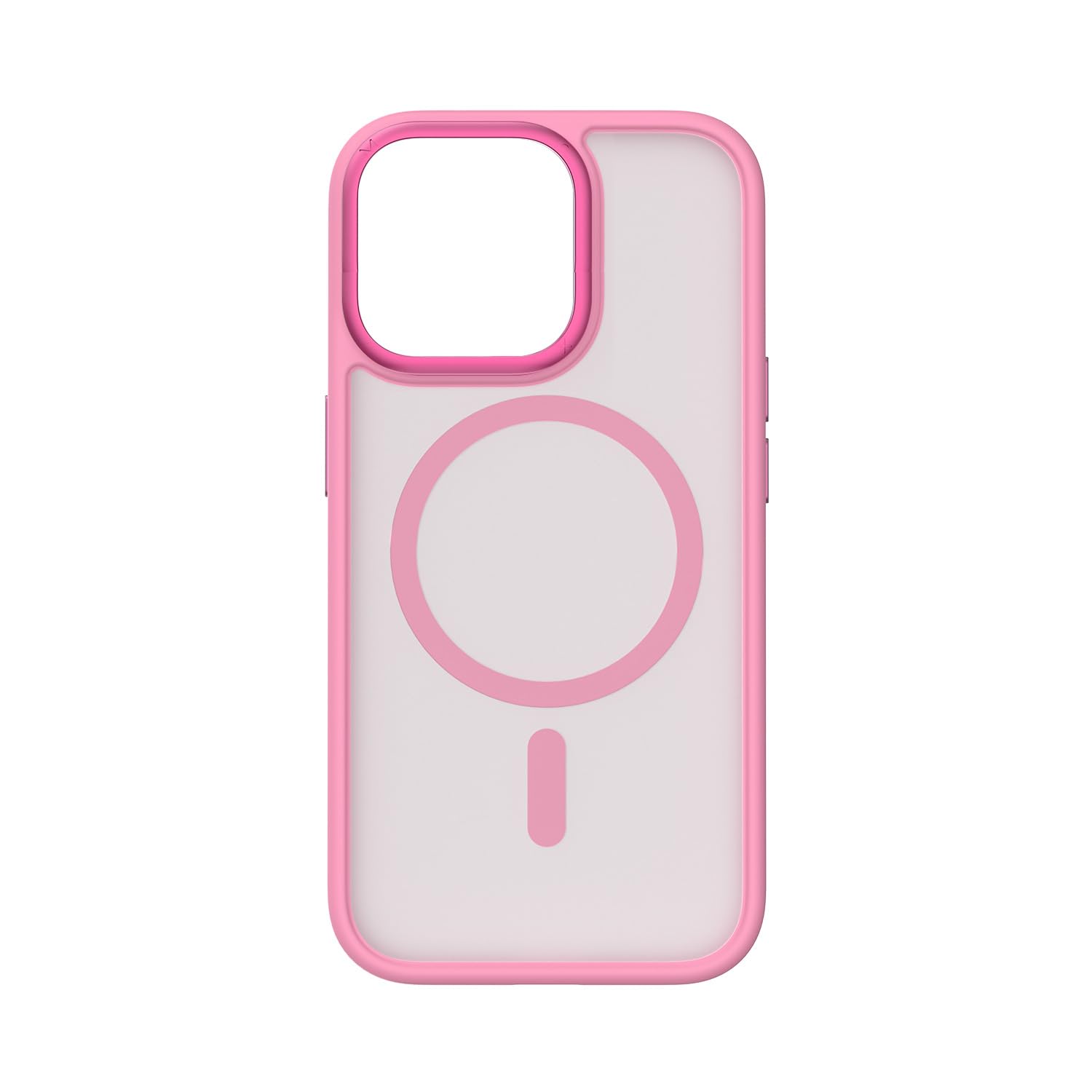 MOMAX iPhone 15 Pro Max 用 入れもの Play MagSafe相応う [ 磁石内蔵 軽銀 名取り草押しかぶせる TPUとポリカーボネートの変わり種 大気圏座布団 耐衝撃 ストラップホール付き添い人 無線電話充