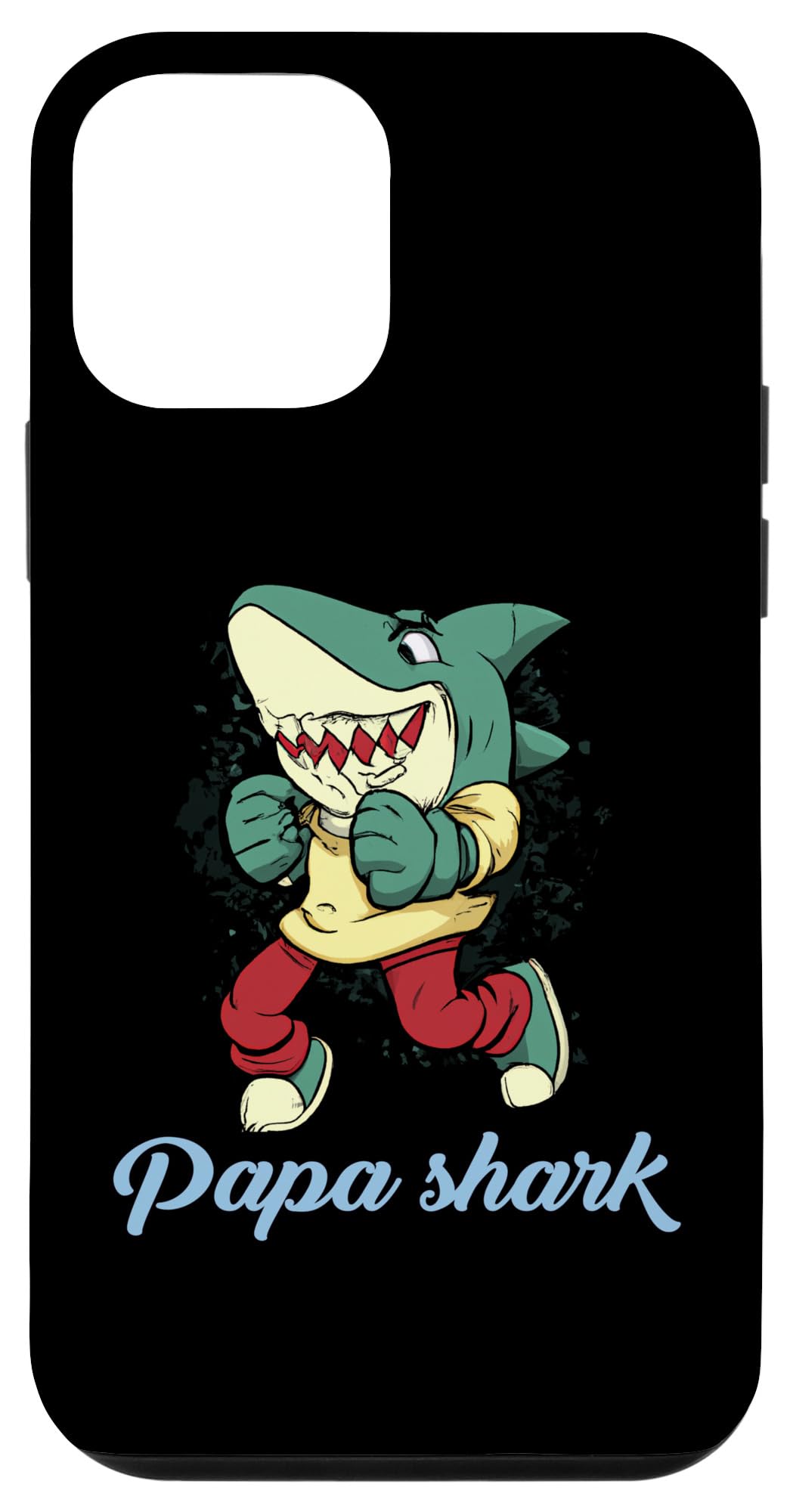 iPhone 12 mini Papa Shark おもしろサメのギフトアイデア スマホケース