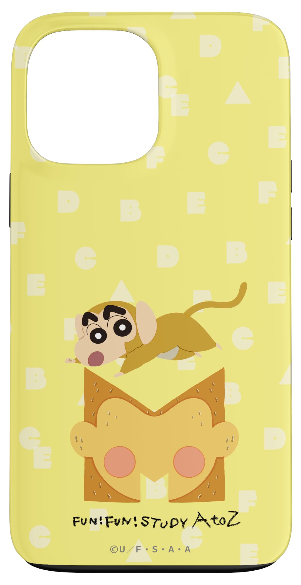 iPhone 13 Pro Max クレヨンしんちゃん　FUN! FUN! STUDY A to Z ”M” スマホケース
