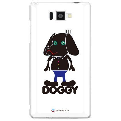 SECOND SKIN Doggy Pure ホワイト (クリア) design by Moisture/for AQUOS PHONE SERIE ISW16SH/au ASHA16-PCCL-277-Y270