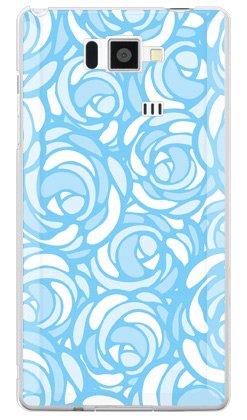 YESNO ローズポップ パステルブルー (クリア) / for AQUOS PHONE SERIE ISW16SH/au ASHA16-PCCL-201-N214