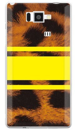 SECOND SKIN ROTM Leopard イエロー (クリア) design by ROTM/for AQUOS PHONE SERIE ISW16SH/au ASHA16-PCCL-202-Y389｜WES STORE