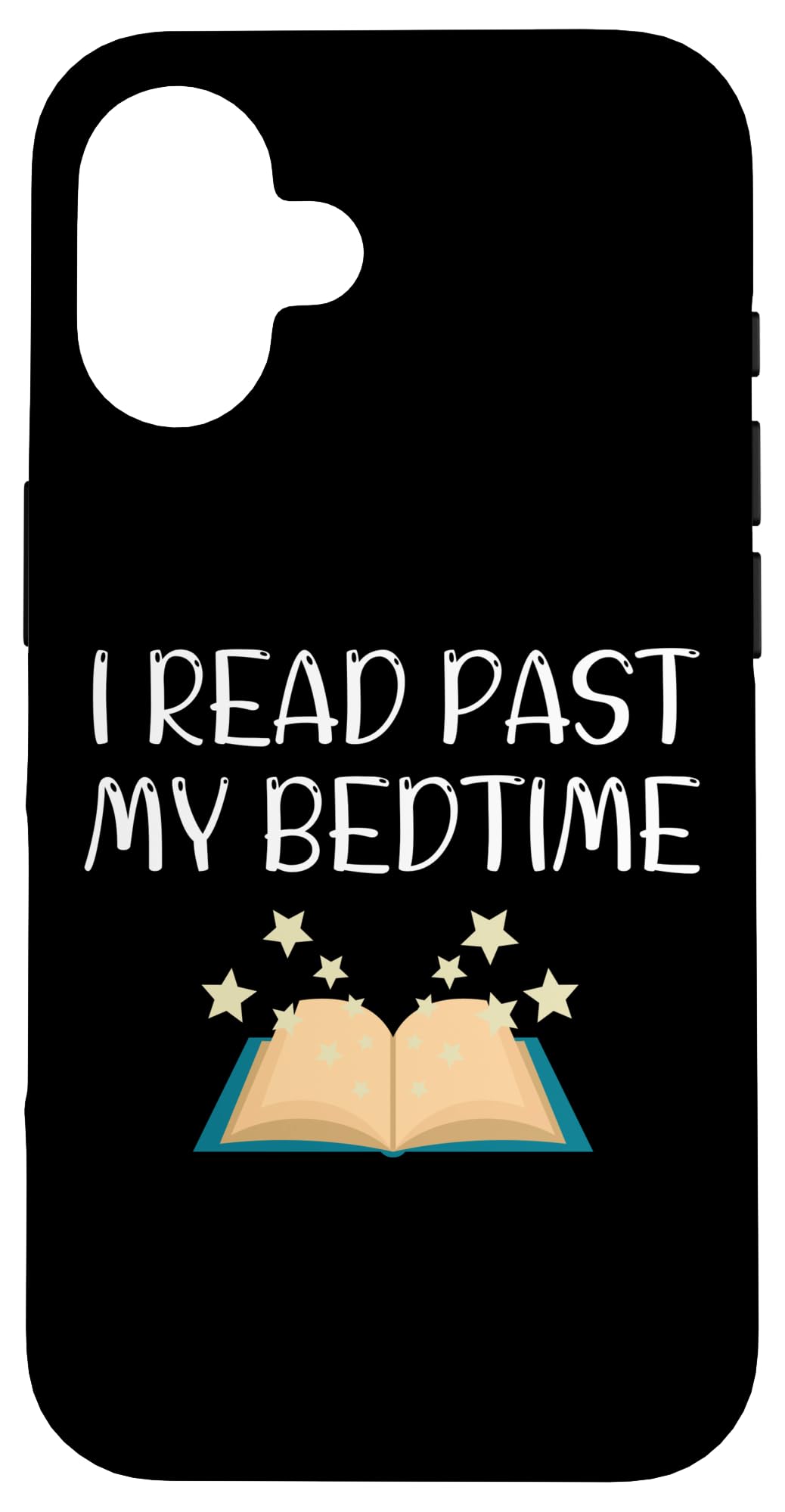 iPhone 16 おかしな本 オタクと読書好きの"I Read Past Bedtime" スマホケース｜WES STORE