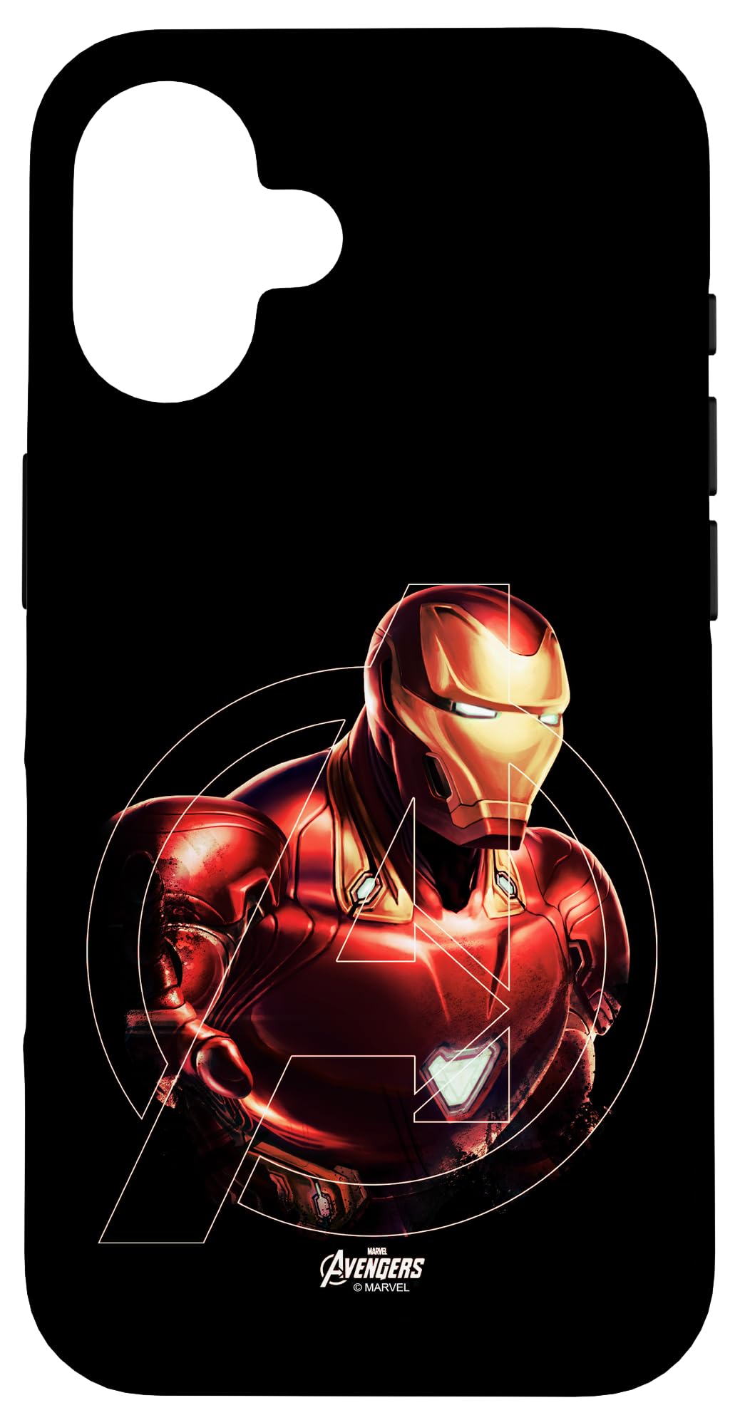 iPhone 16 マーベル アベンジャーズ アイアンマン A ロゴタイプ スマホケース ケース・カバー-スマートフォン・携帯電話アクセサリー