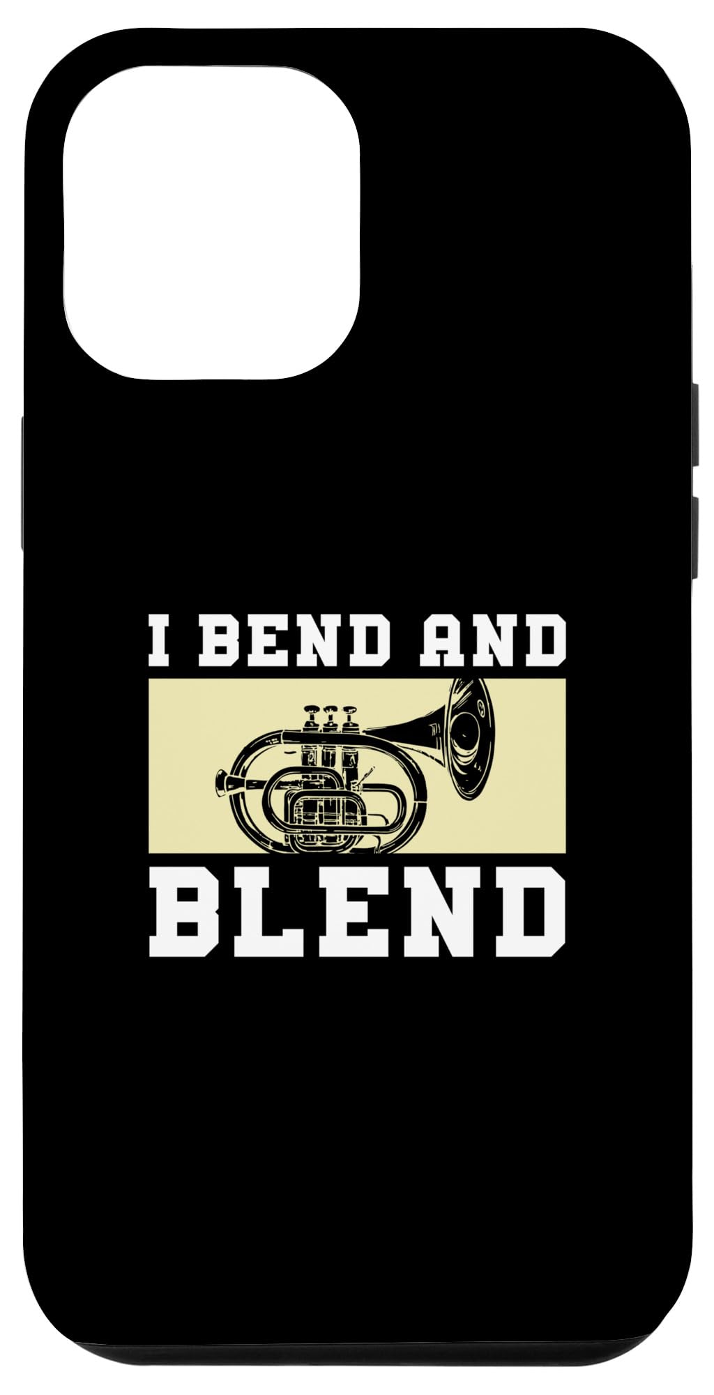 iPhone 15 Plus I Bend And Blend ファニーマーチングバンド メロフォン メロフォニスト スマホケース