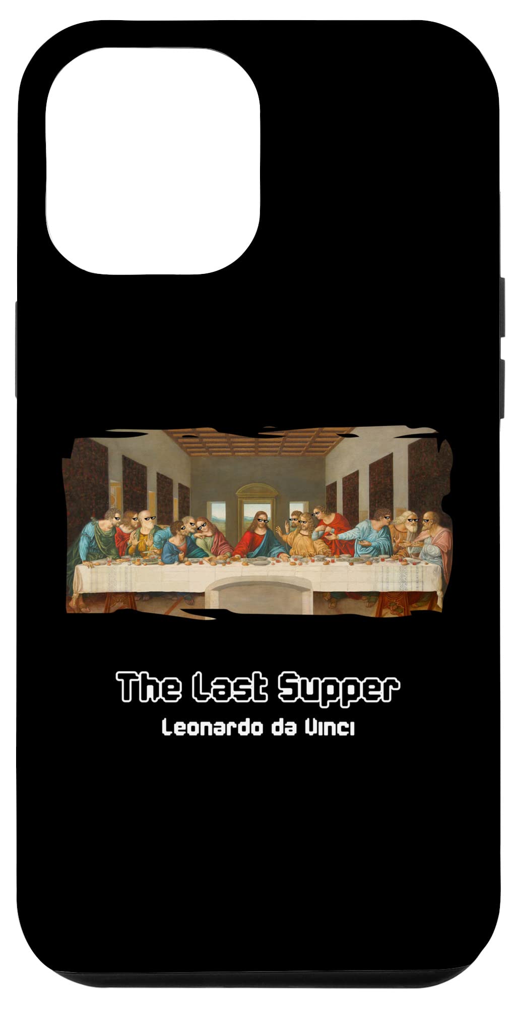 iPhone 13 Pro Max Leonardo daVinci サングラス 最後の晩餐 スマホケース
