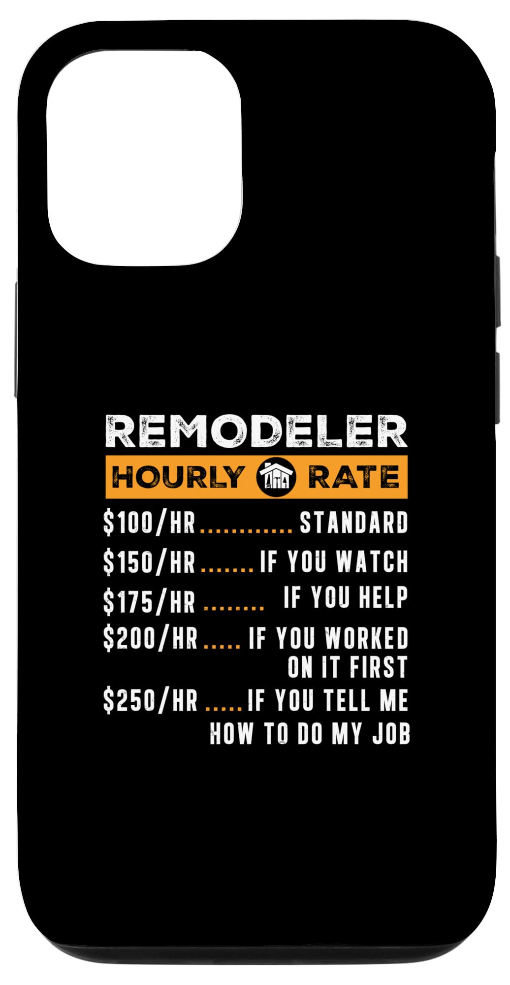 iPhone 14 Pro Funny Home リフォーム業者 毎時料金 住宅リフォームクルー用 スマホケース