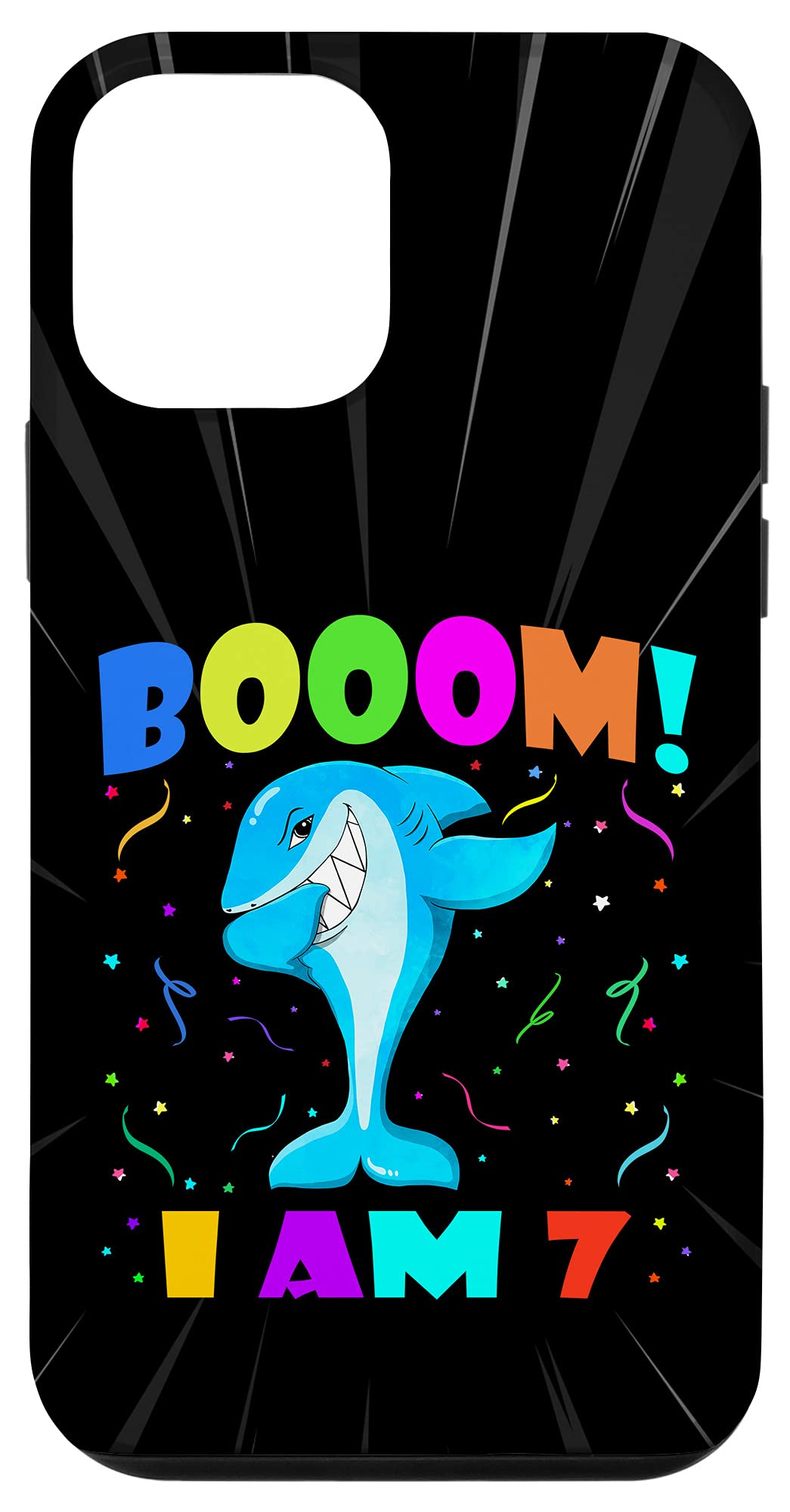 iPhone 12 mini ダビングシャーク - Booom! I Am 7 ボーイズ ガールズ 7歳の誕生日 アウトフィット スマホケース