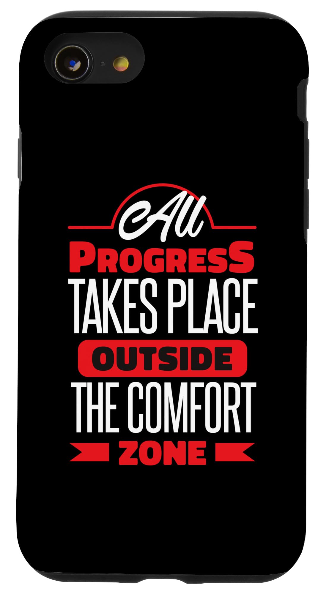iPhone SE (2020) / 7 / 8 Get out of the comfort zone, into life. With courage ahead. スマホケース