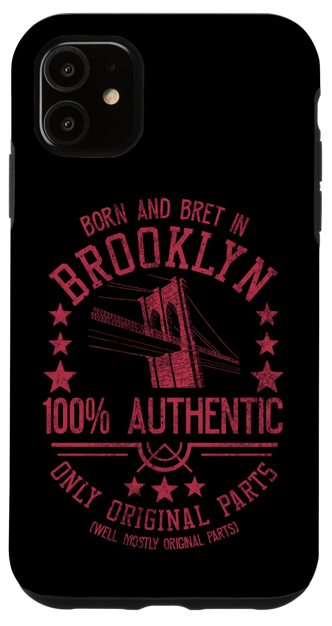 iPhone 11 Born & Bret In Brooklyn、100% 本物のオリジナルパーツ スマホケース