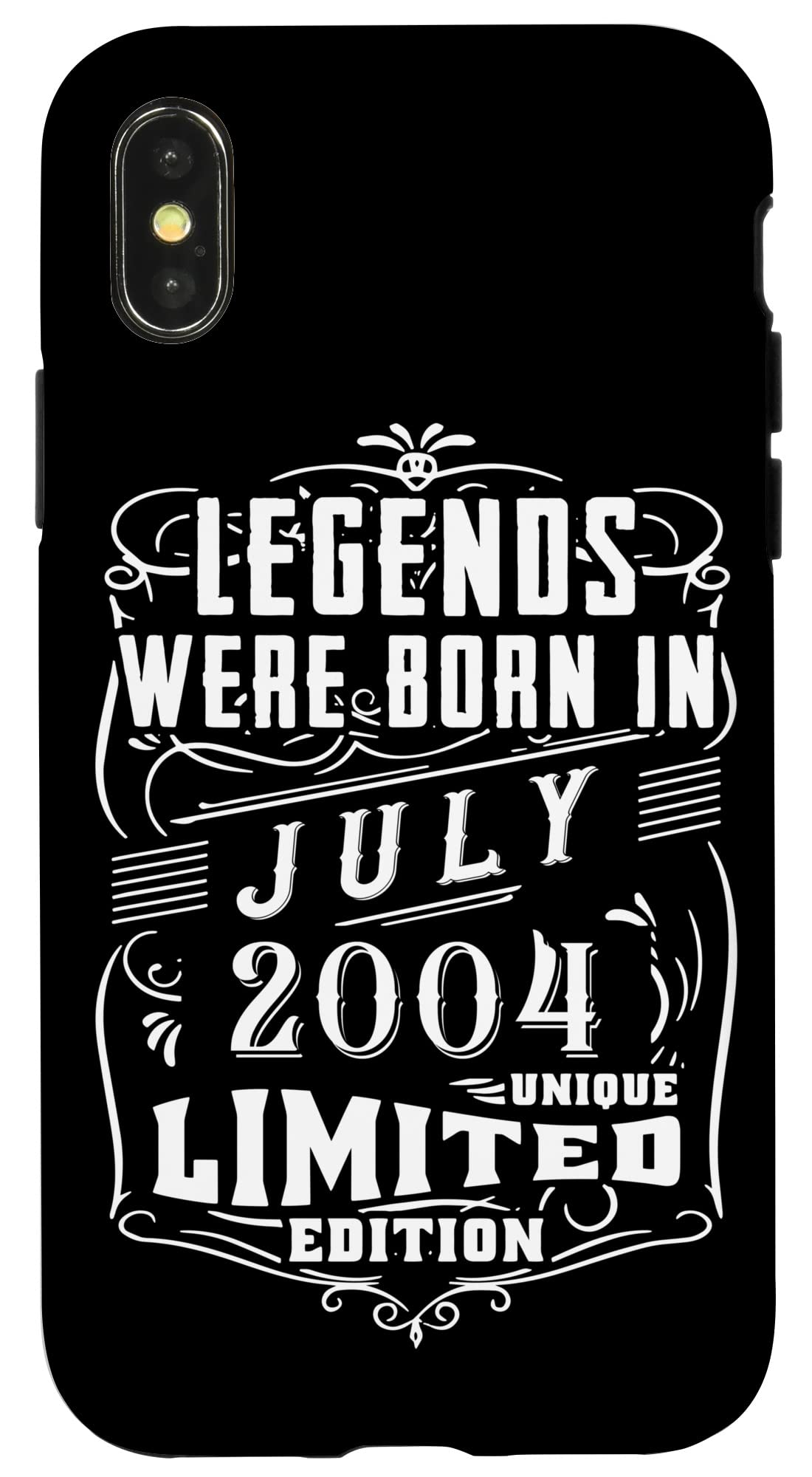iPhone X/XS 誕生日 July 2004 年限定ギフト中古グランジヴィンテージ Limited Edition Legend スマホケース
