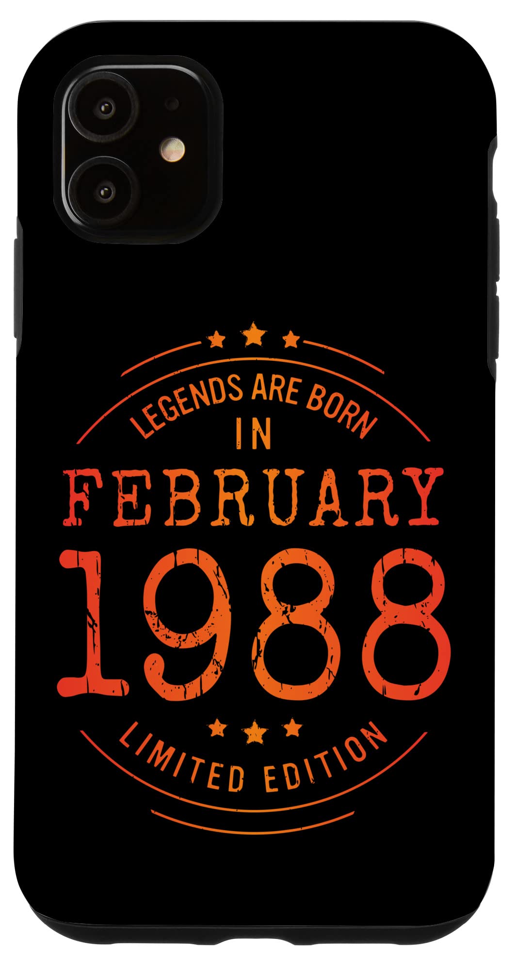 iPhone 11 誕生日 February 1988 年限定ギフト中古グランジヴィンテージ Limited 9月 Edition スマホケース