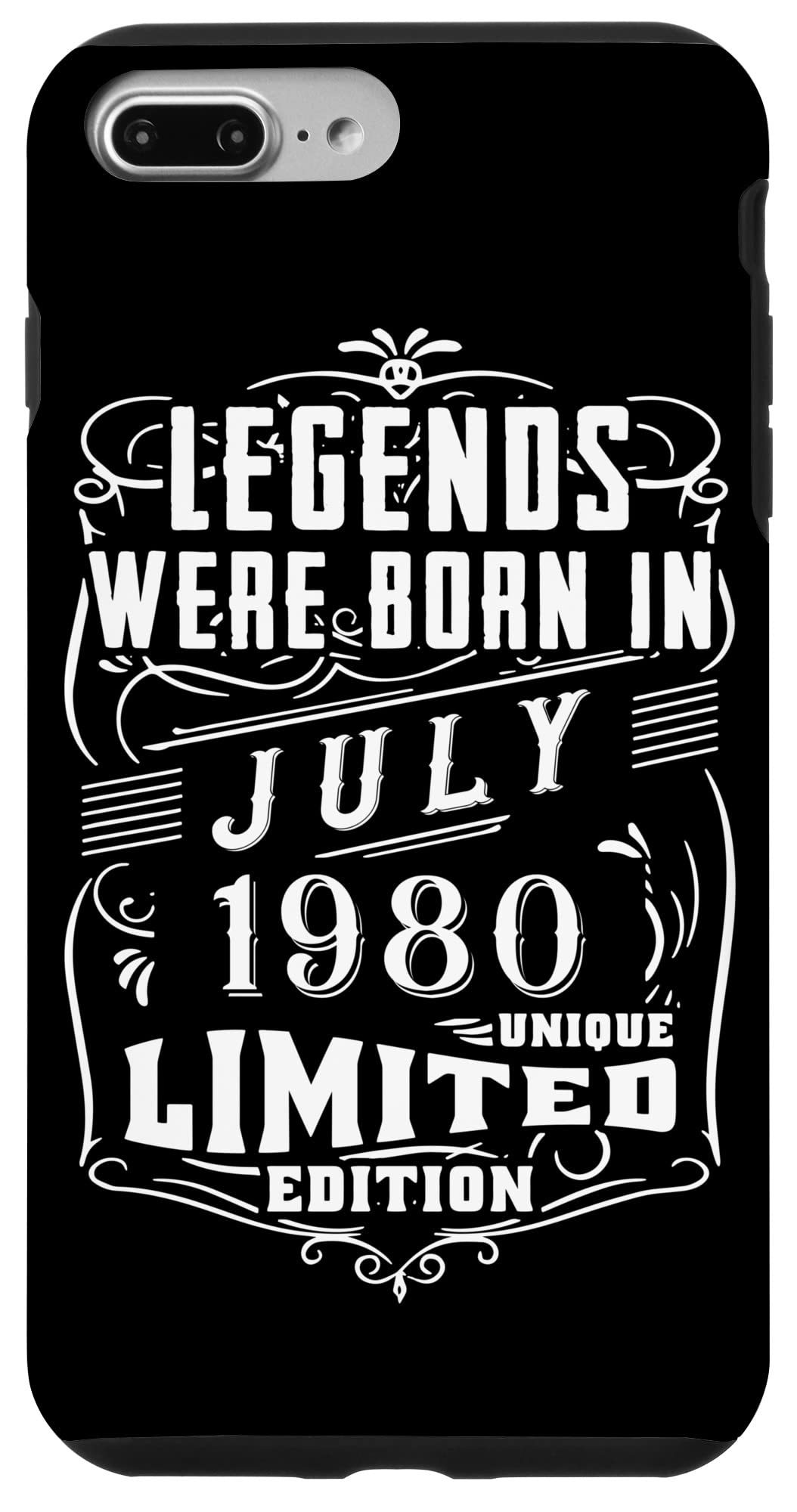 iPhone 7 Plus/8 Plus 誕生日 July 1980 年限定ギフト中古グランジヴィンテージ Limited Edition Legend スマホケース