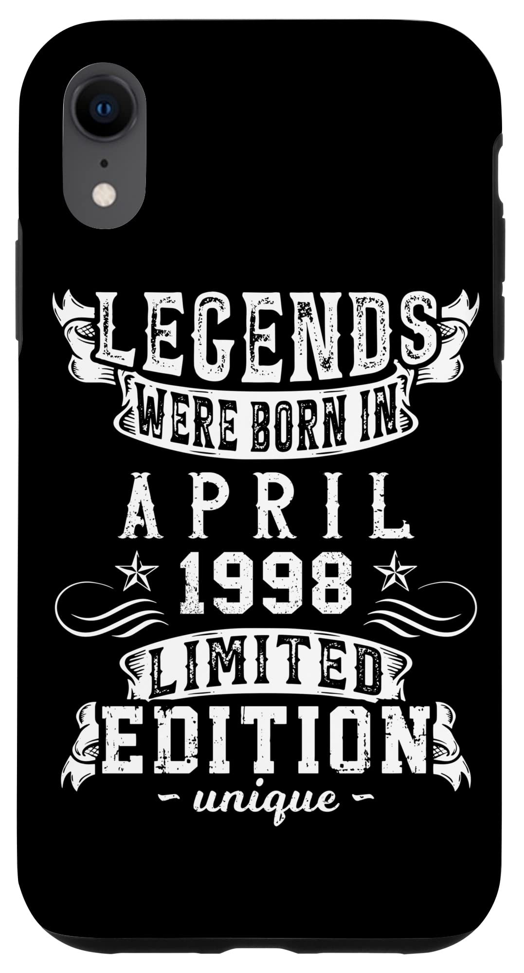 iPhone XR 誕生日 April 1998 年限定ギフト中古グランジヴィンテージ Limited Edition スマホケース