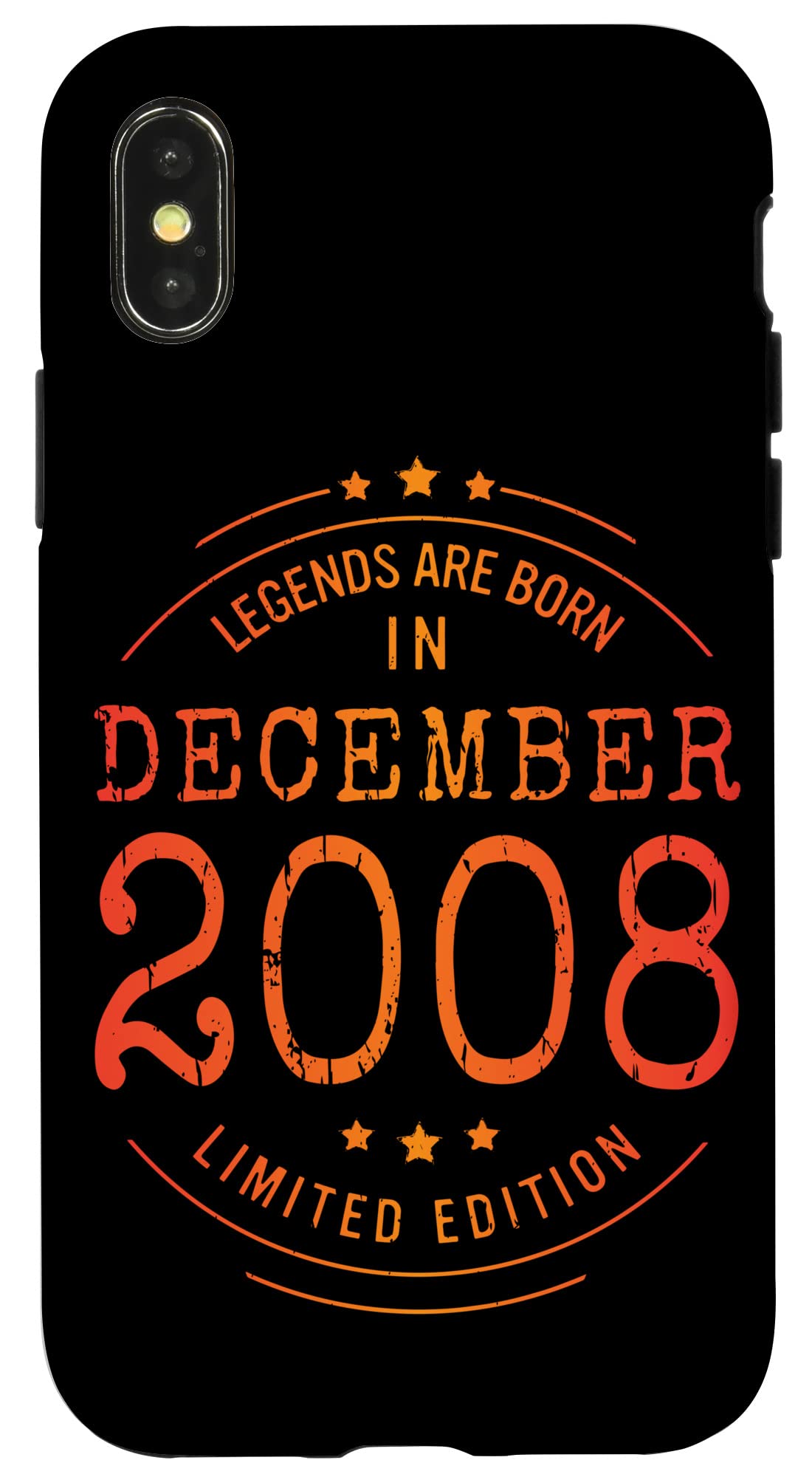 iPhone X/XS 誕生日 December 2008 年限定ギフト中古グランジヴィンテージ Limited 9月 Edition スマホケース