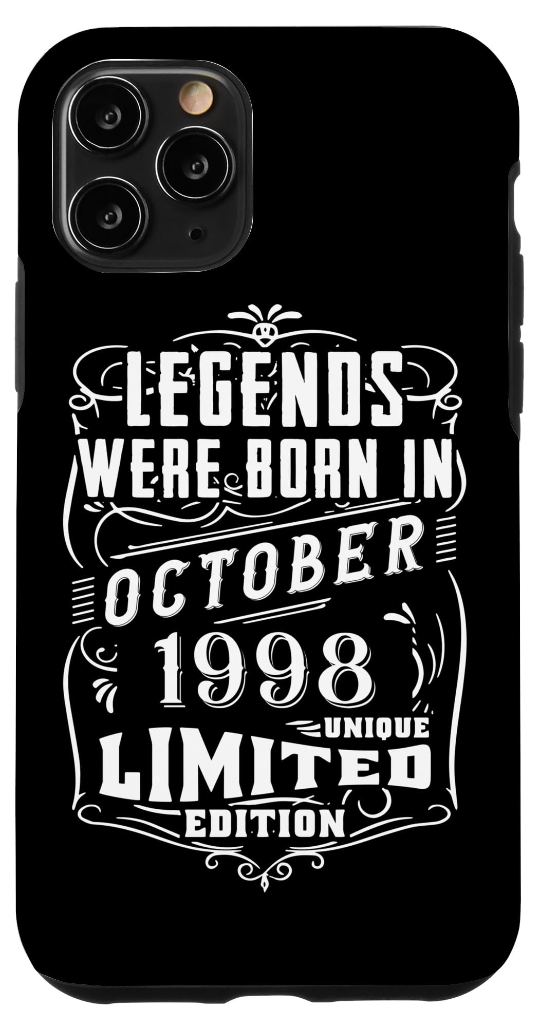 iPhone 11 Pro 誕生日 October 1998 年限定ギフト中古グランジヴィンテージ Limited Edition Legend スマホケース