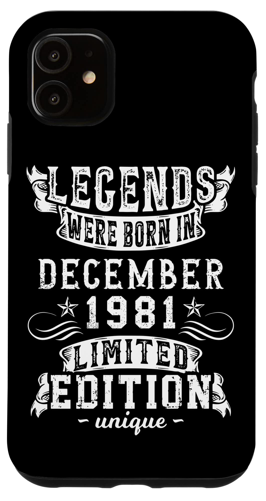 iPhone 11 誕生日 December 1981 年限定ギフト中古グランジヴィンテージ Limited 9月 Edition スマホケース