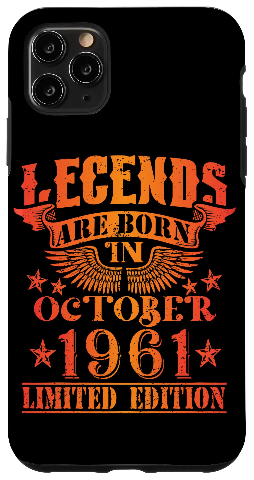 iPhone 11 Pro Max 誕生日 October 1961 年限定ギフト中古グランジヴィンテージ Limited 9月 Edition スマホケース