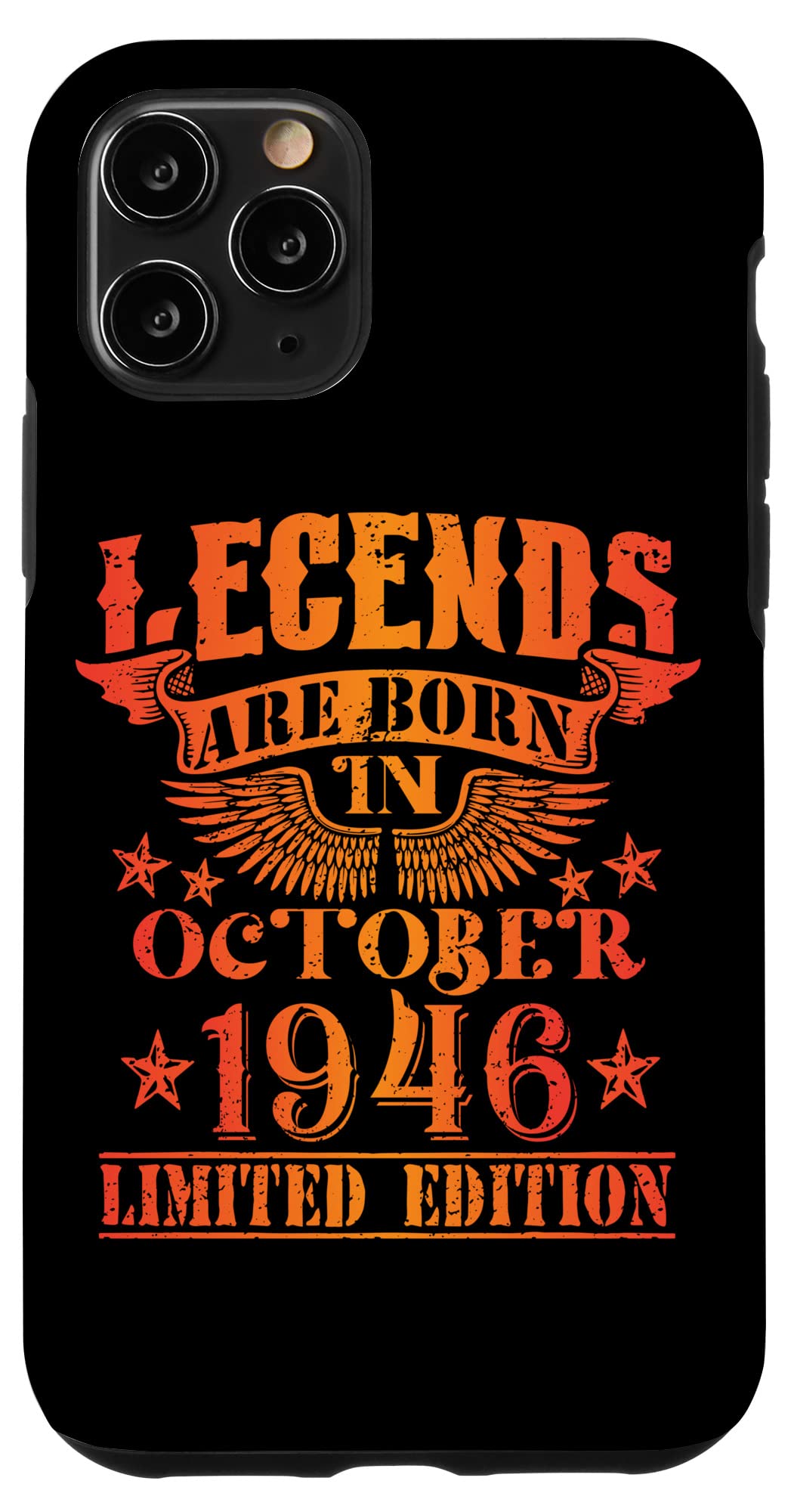 iPhone 11 Pro 誕生日 October 1946 年限定ギフト中古グランジヴィンテージ Limited 9月 Edition スマホケース