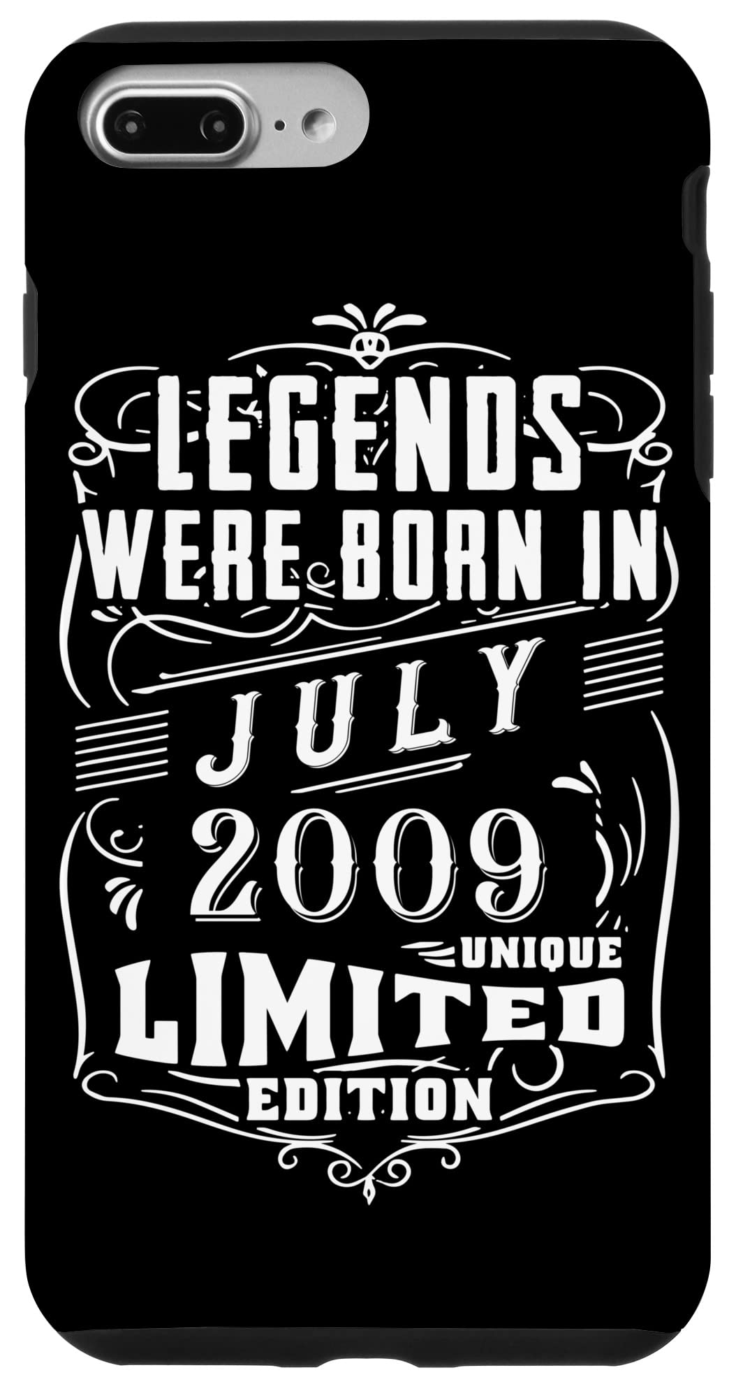 iPhone 7 Plus/8 Plus 誕生日 July 2009 年限定ギフト中古グランジヴィンテージ Limited Edition Legend スマホケース