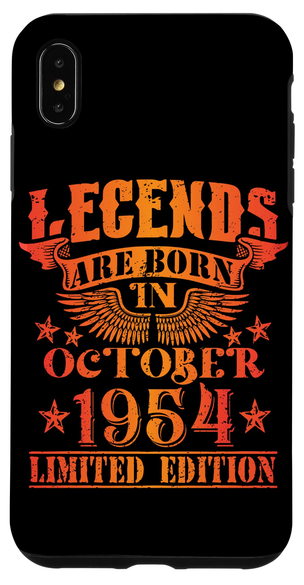 iPhone XS Max 誕生日 October 1954 年限定ギフト中古グランジヴィンテージ Limited 9月 Edition スマホケース